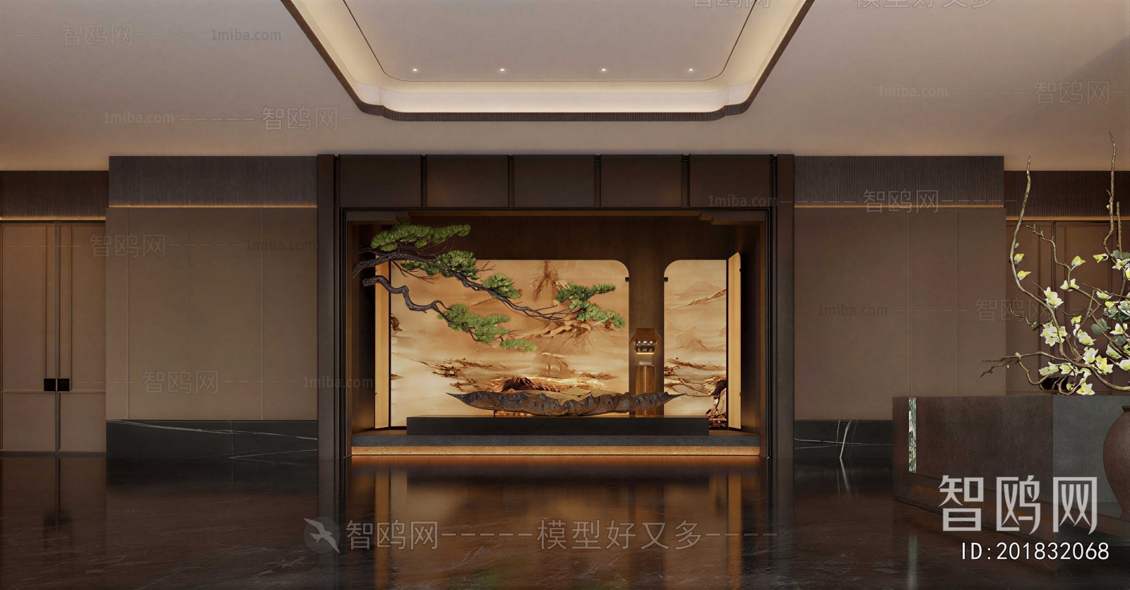 New Chinese Style Lobby Hall