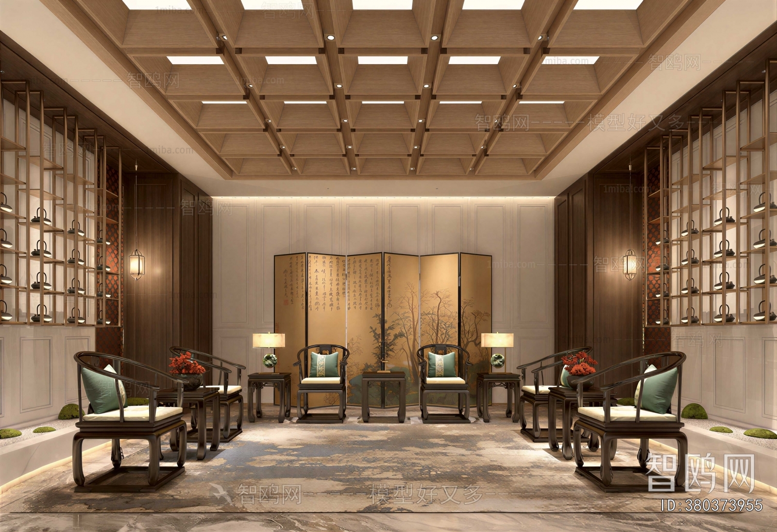 New Chinese Style Reception Room