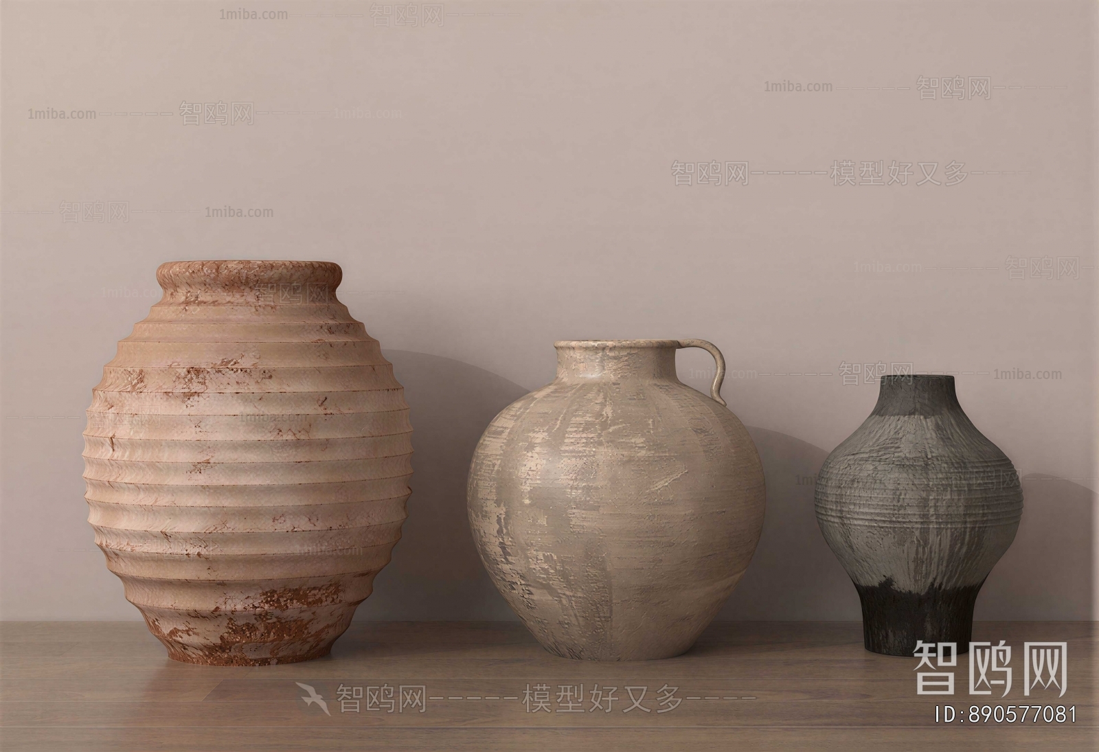 Wabi-sabi Style Clay Pot