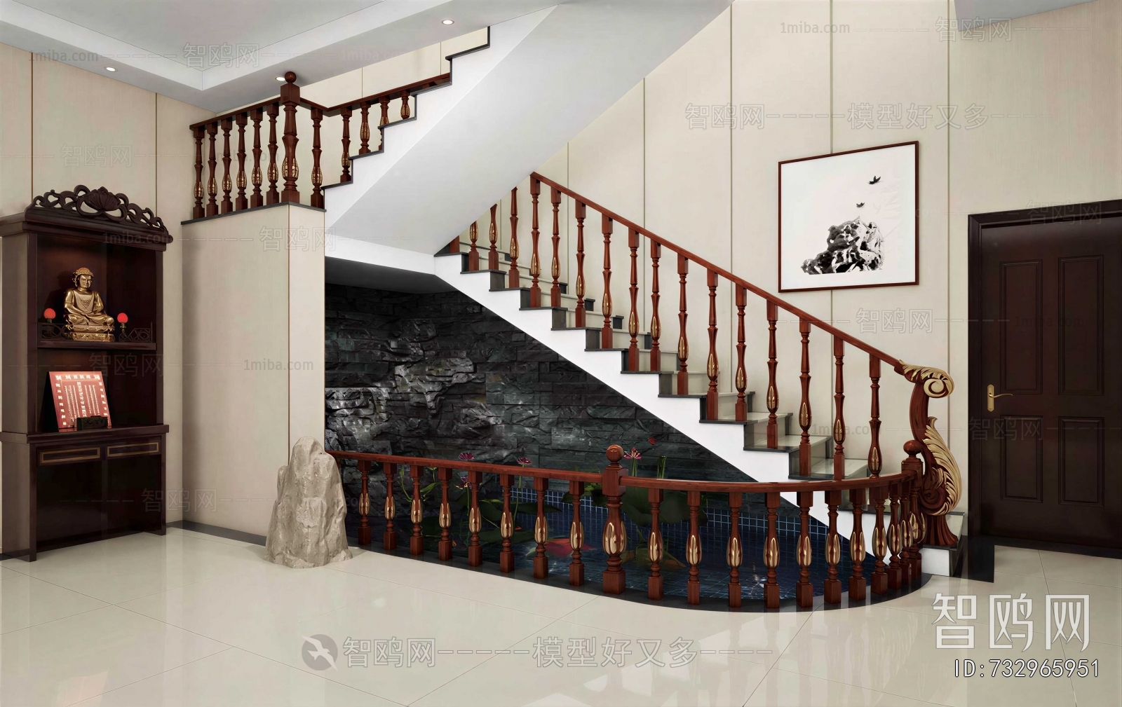 New Chinese Style Stairwell