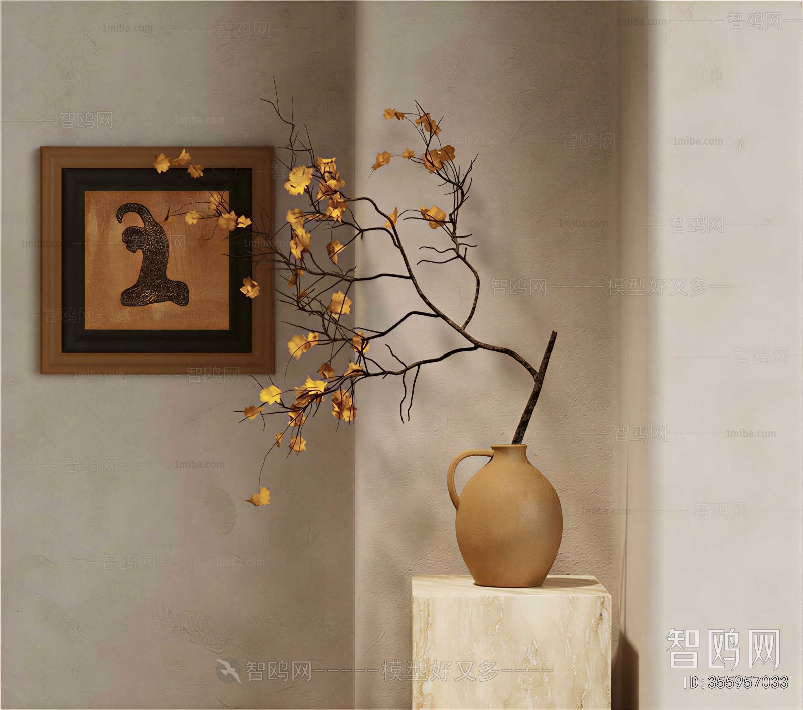 Wabi-sabi Style Dried Branch