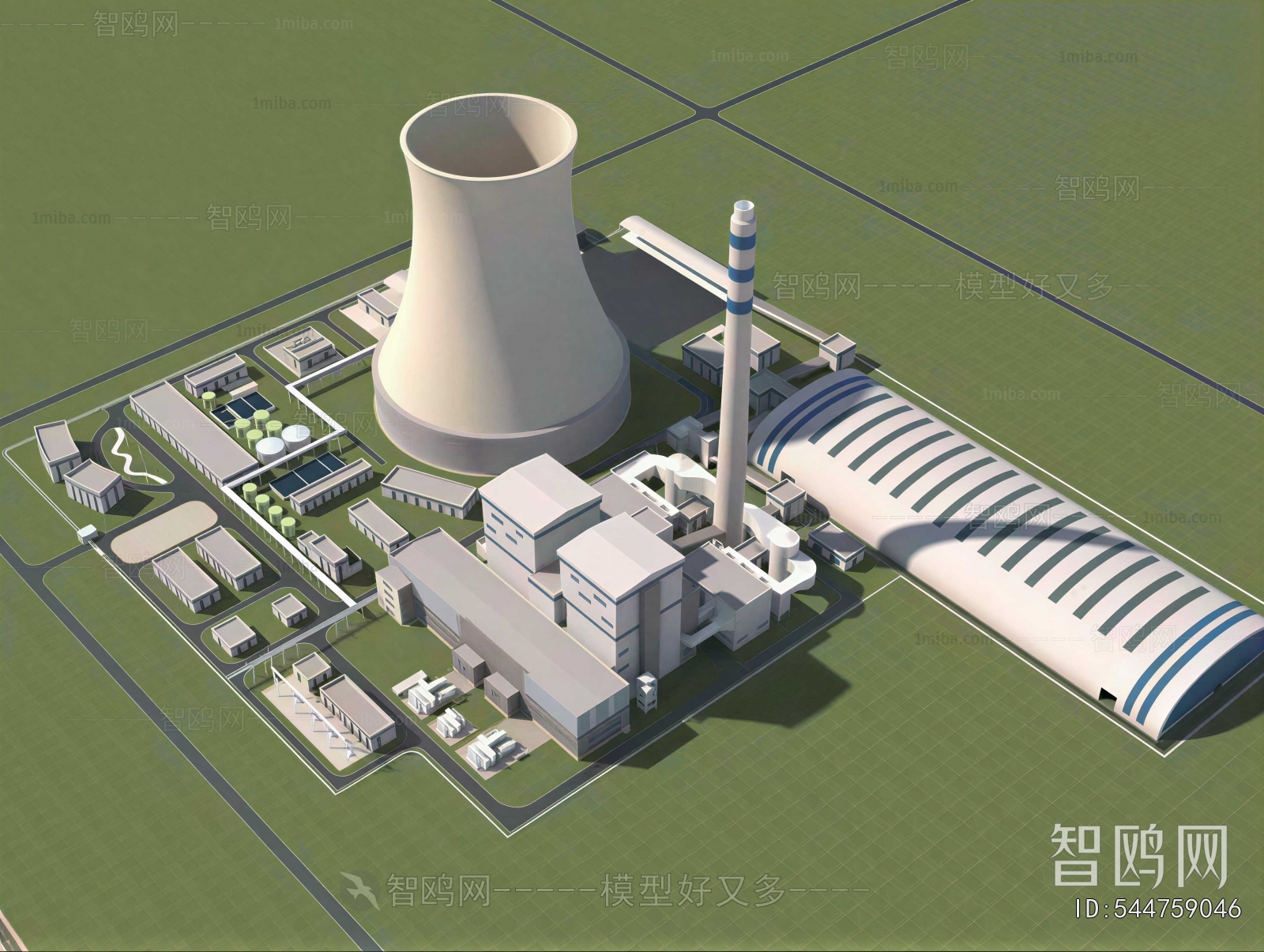Modern Architectural Bird's-eye View Planning