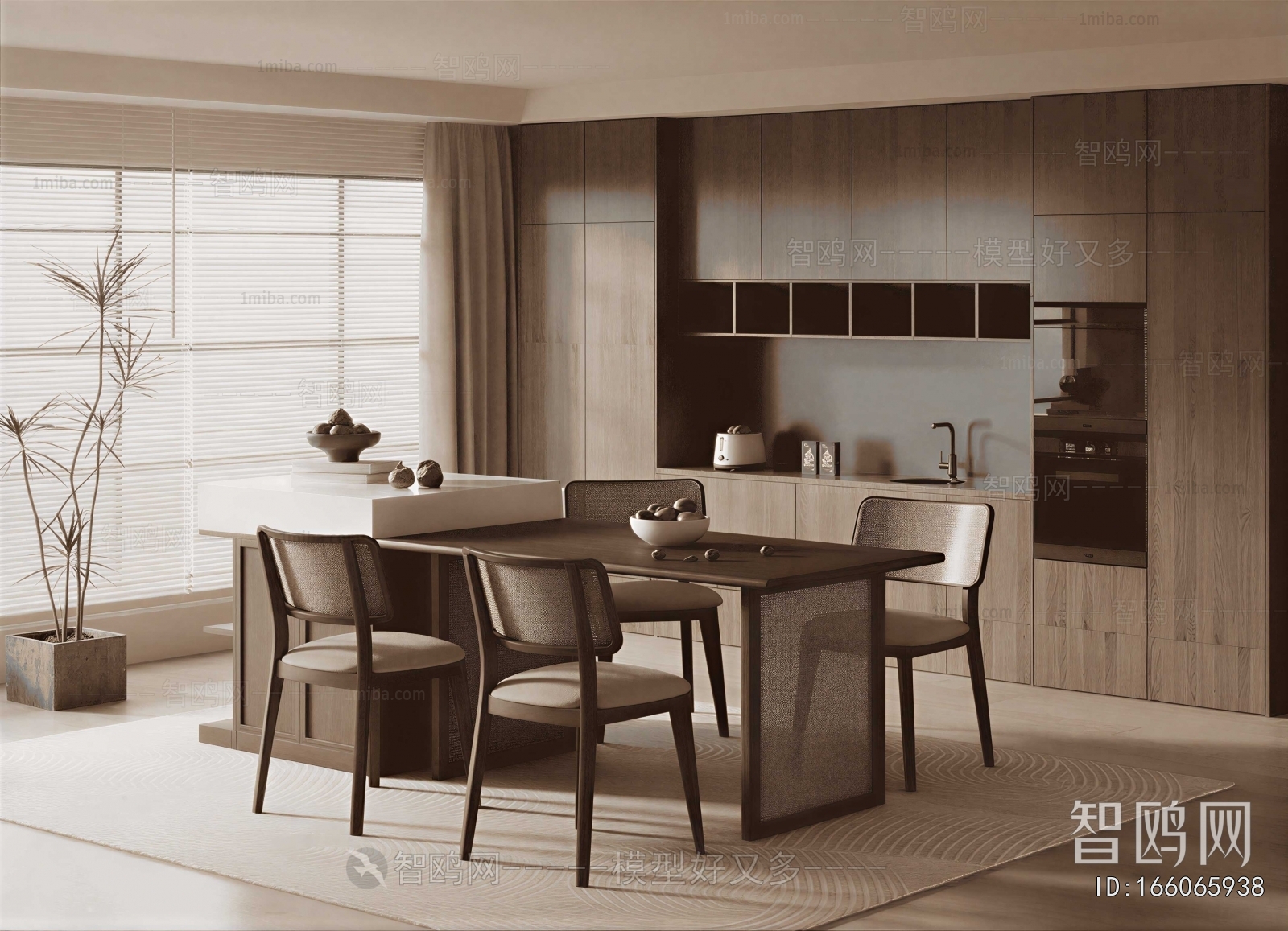Wabi-sabi Style Dining Room