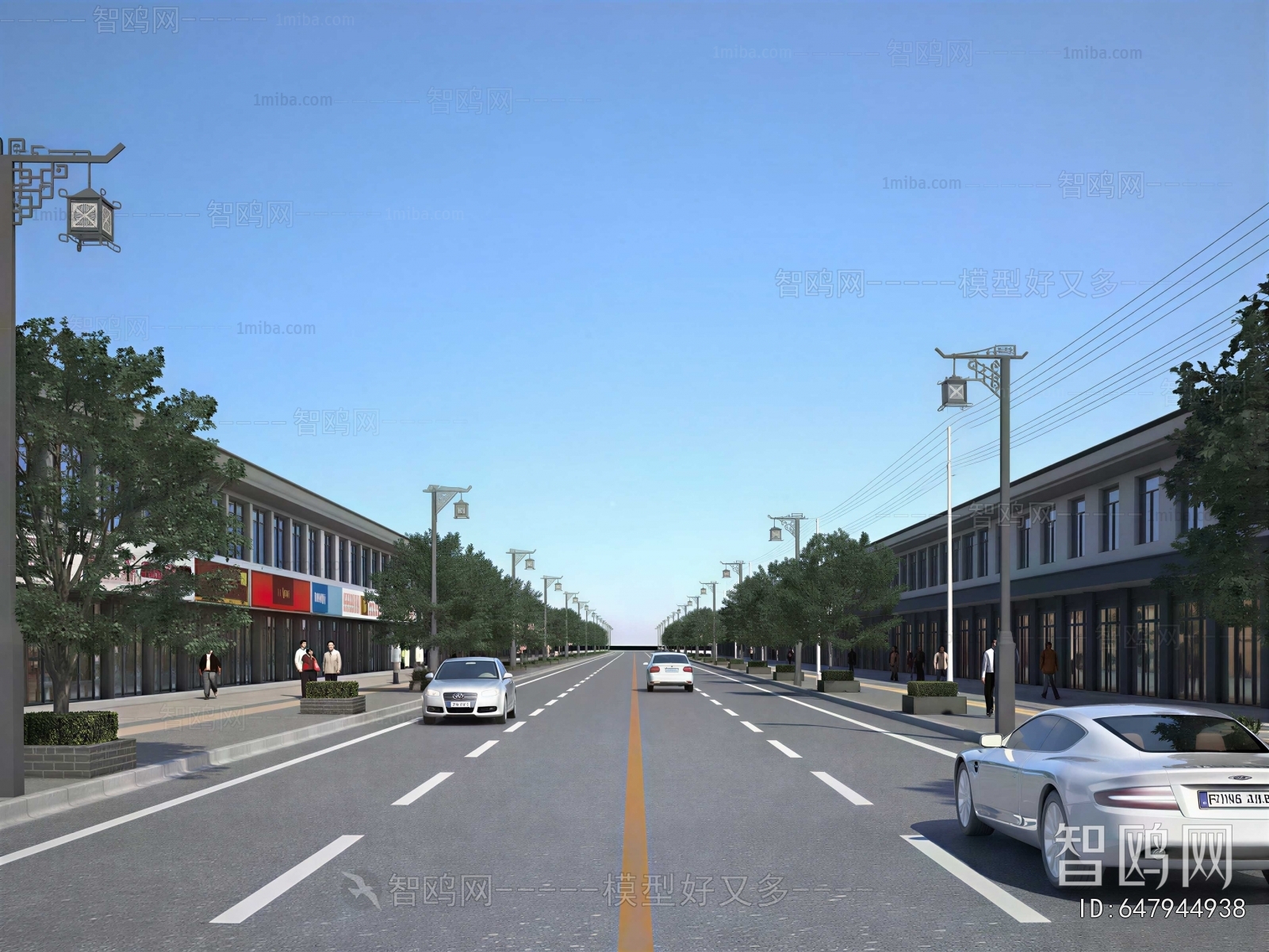 New Chinese Style Commercial Street
