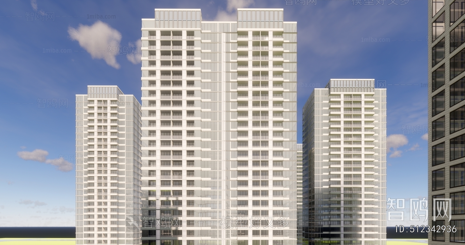 Modern Architectural Bird's-eye View Planning