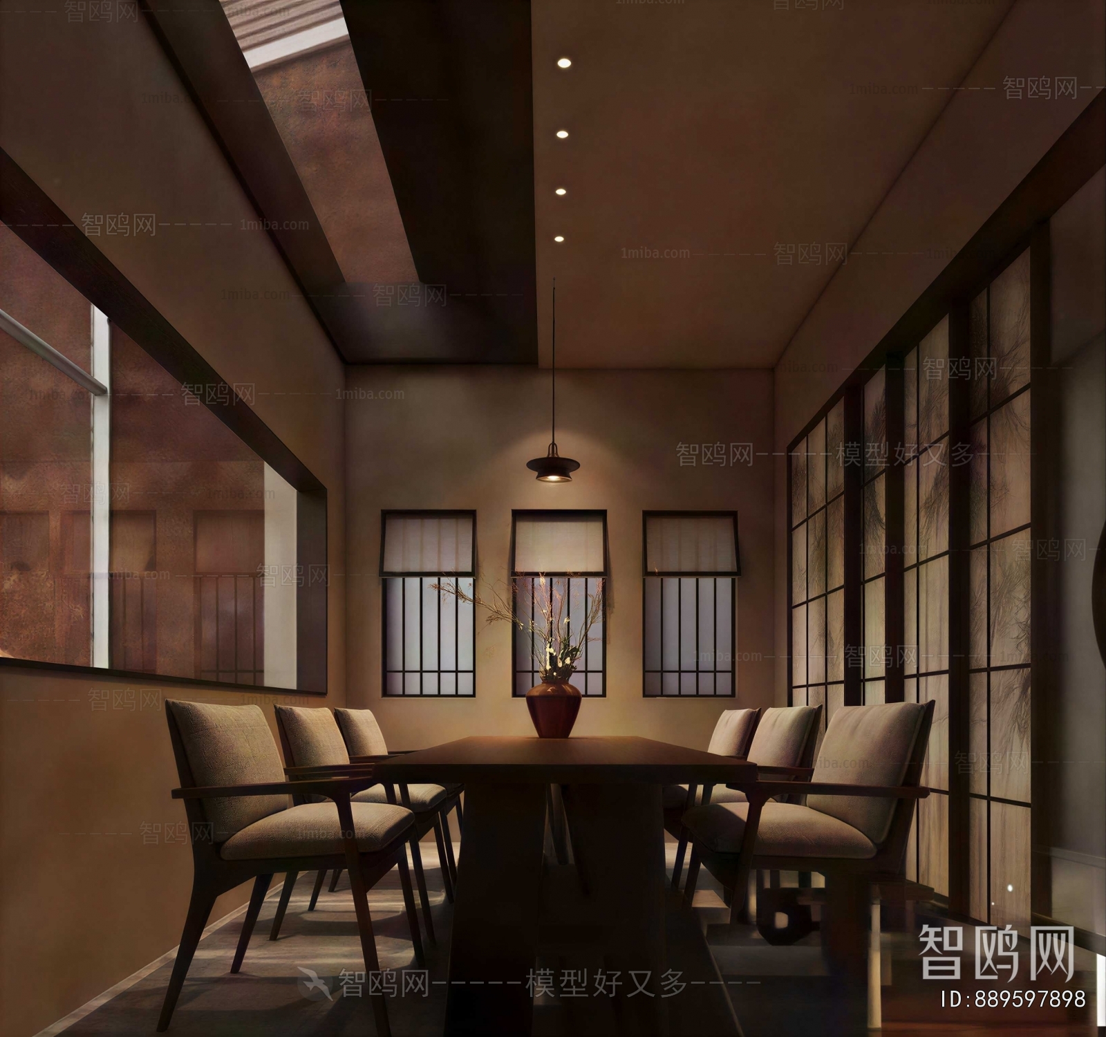 New Chinese Style Dining Room