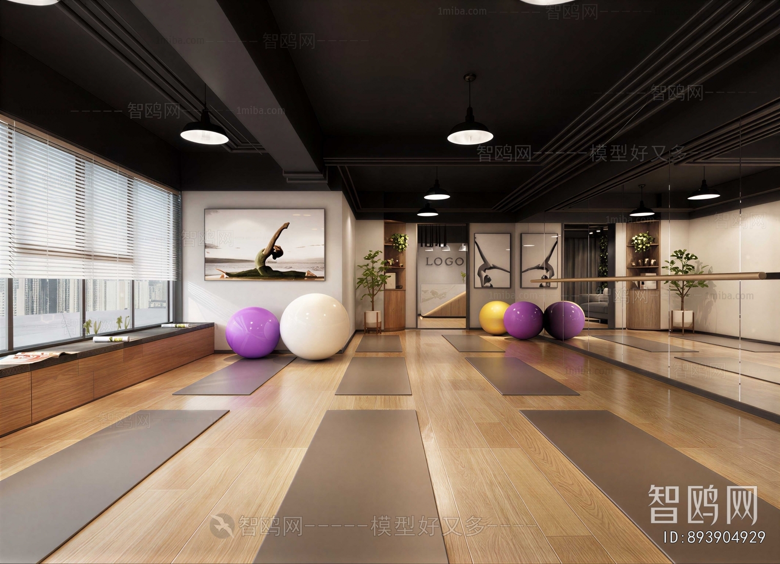 Modern Yoga Room