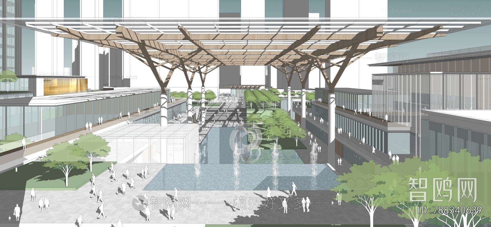 Modern Architectural Bird's-eye View Planning