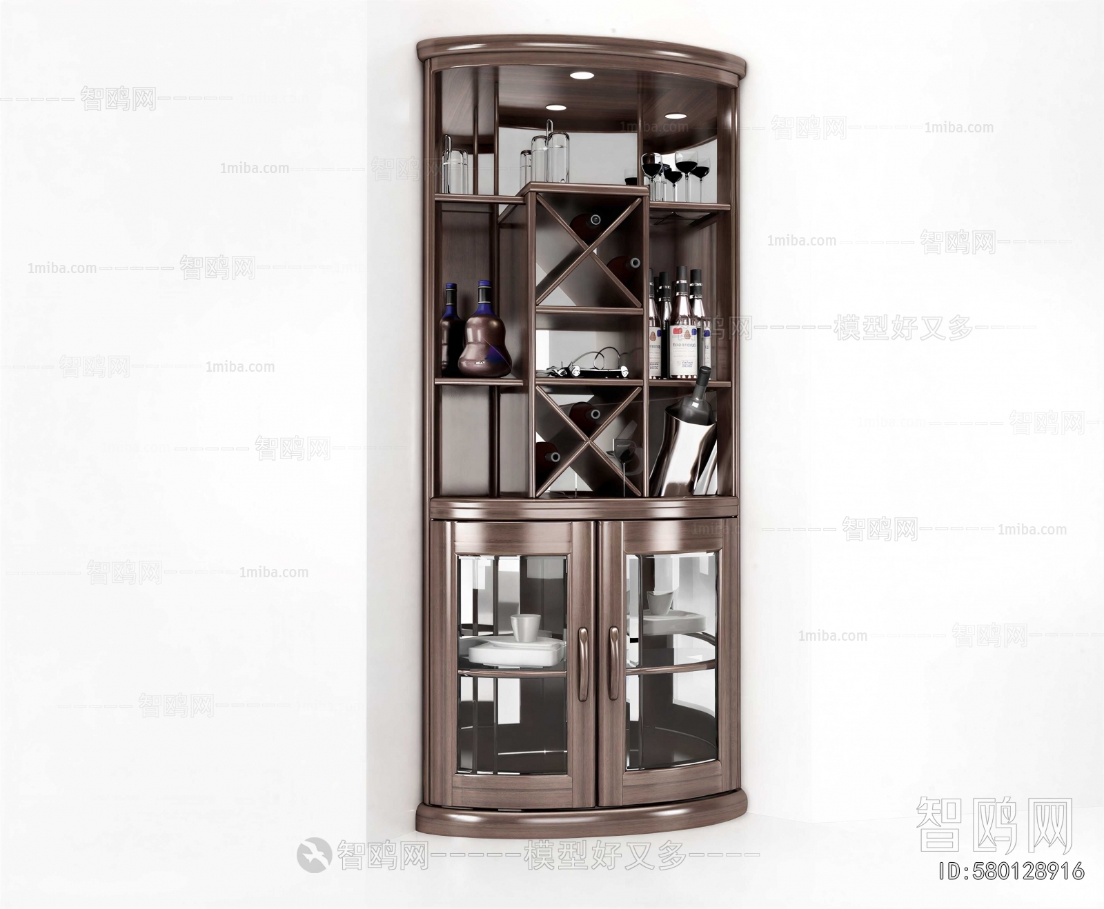 Simple European Style Wine Cabinet