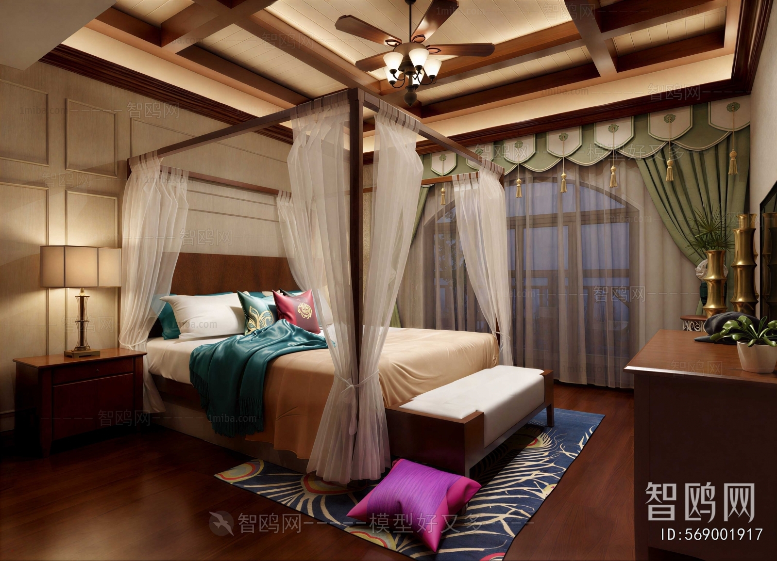 Southeast Asian Style Bedroom