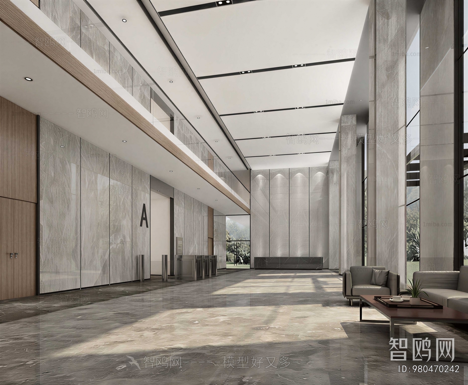 Modern Office Reception Desk