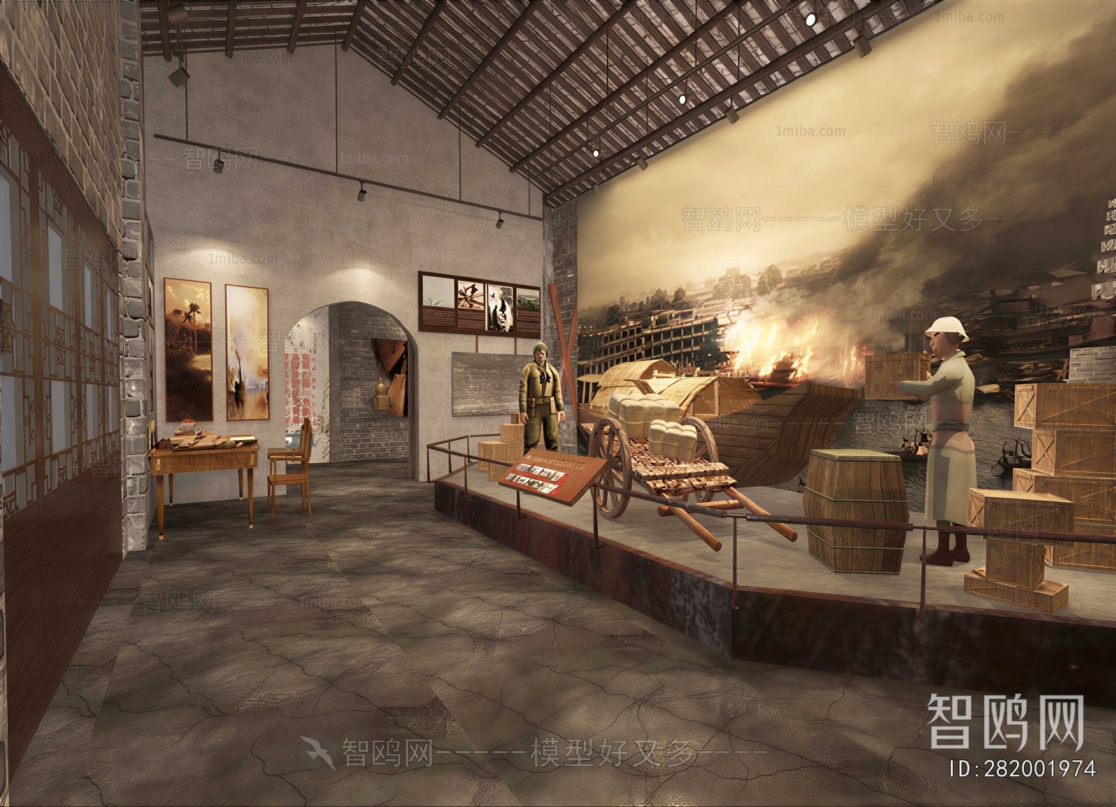 New Chinese Style Exhibition Hall