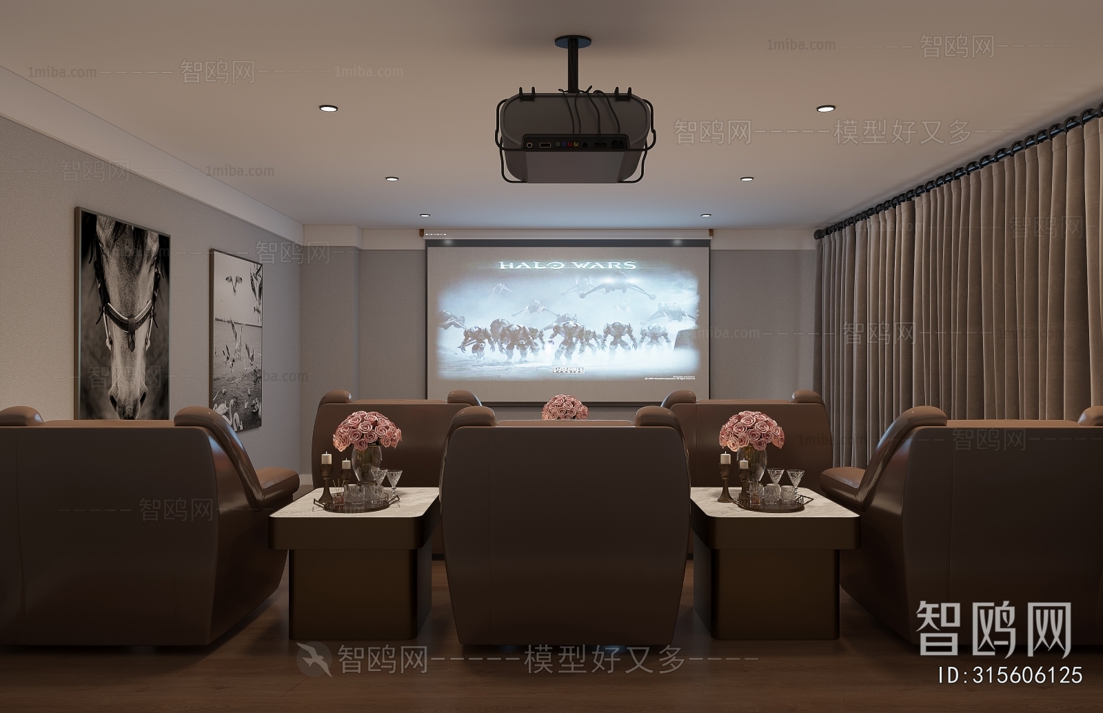 Modern Audiovisual Room