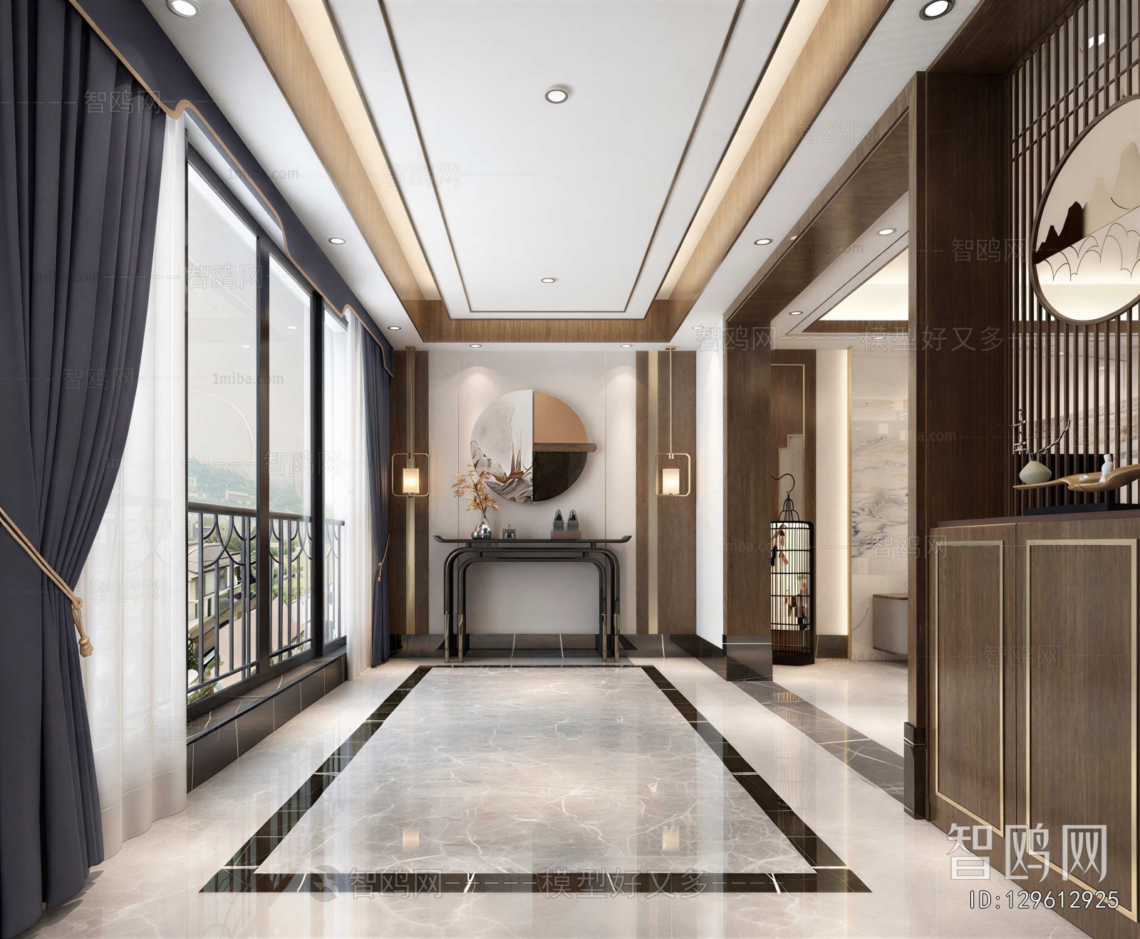 New Chinese Style Hallway