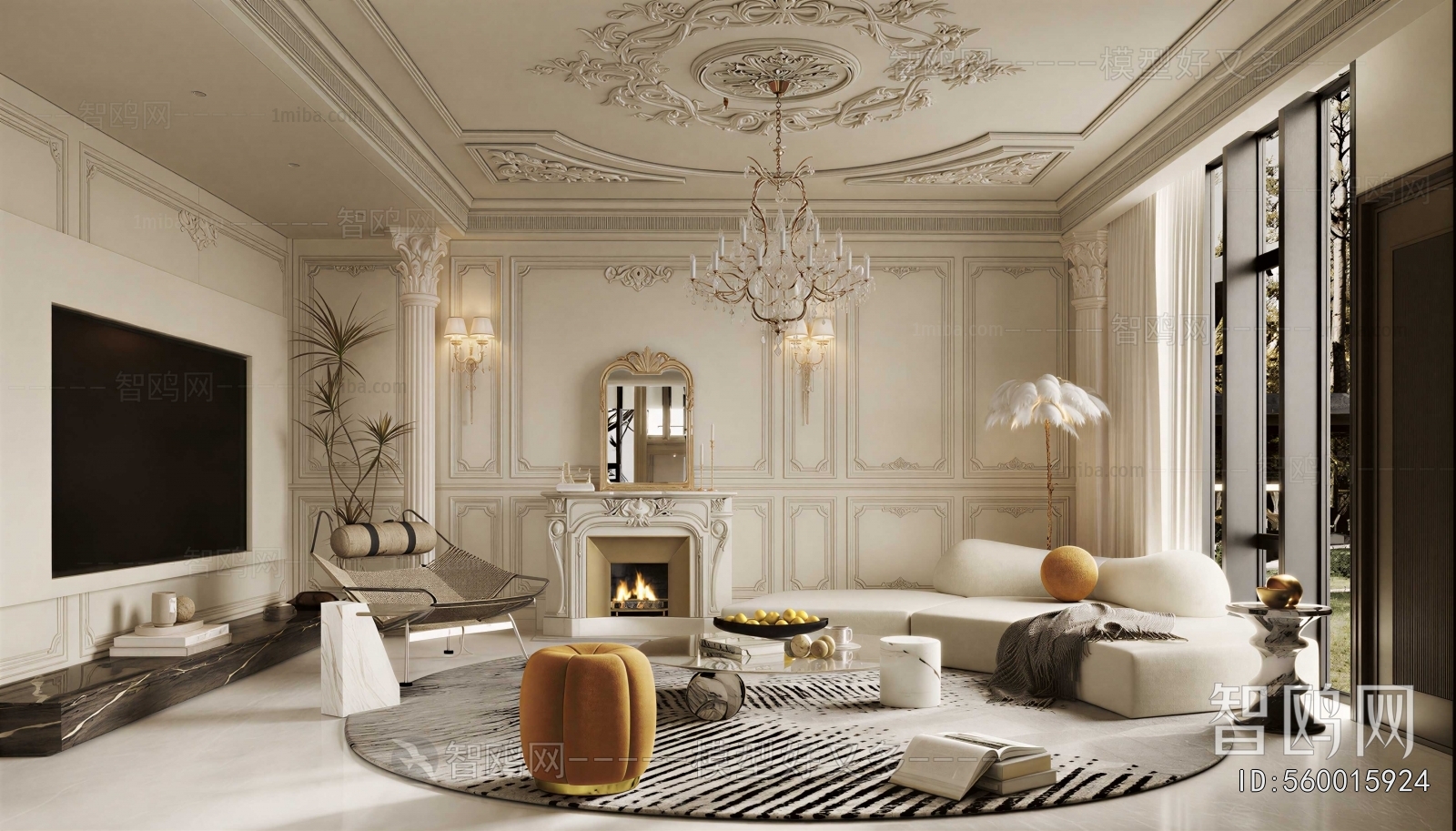 French Style A Living Room