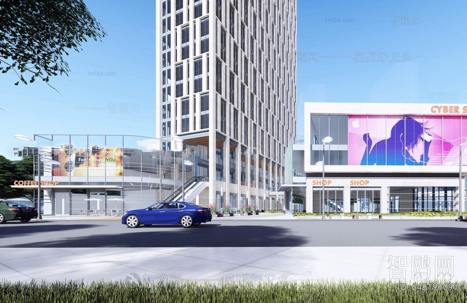 Modern Appearance Of Commercial Building