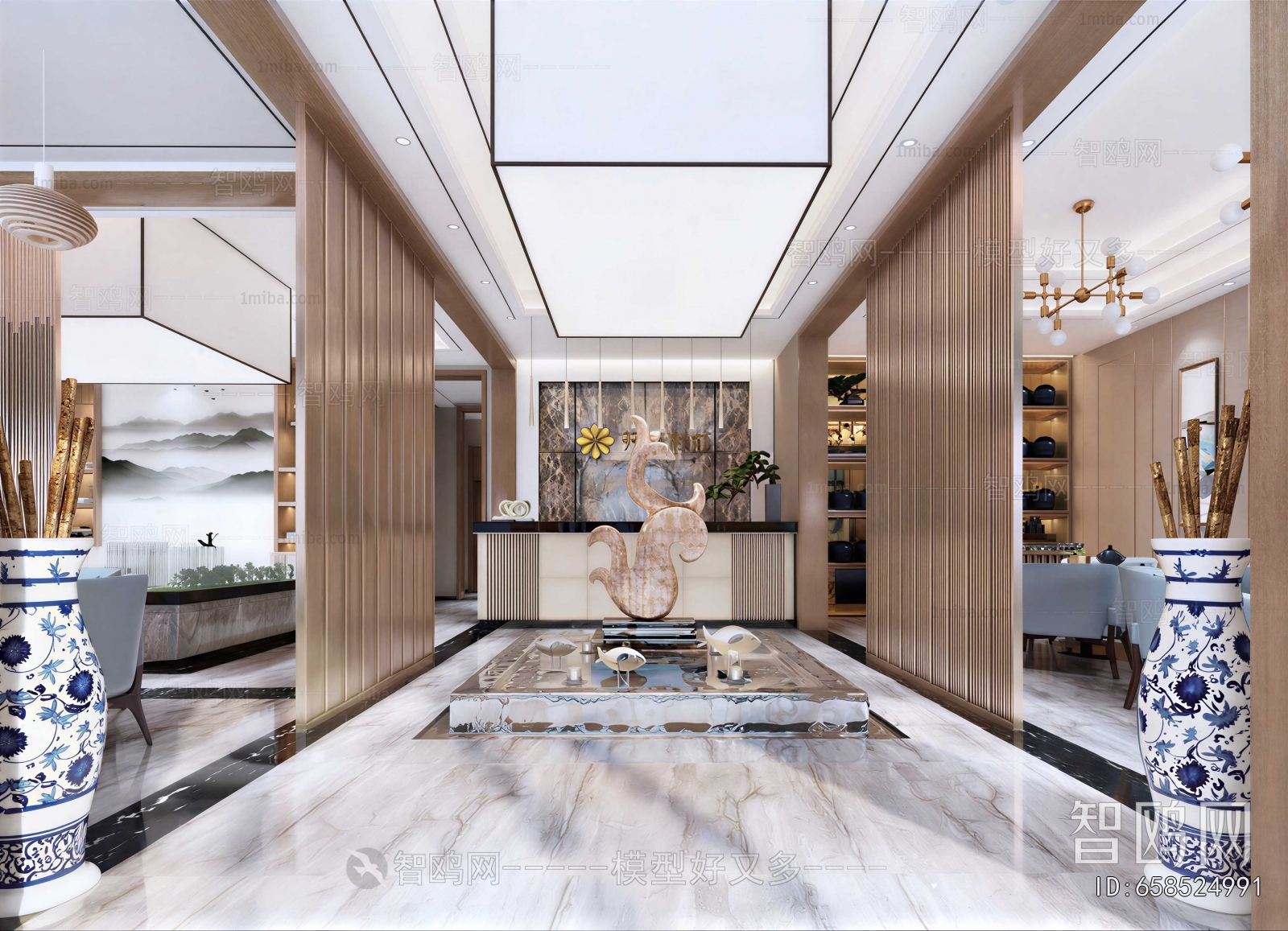 New Chinese Style Hallway