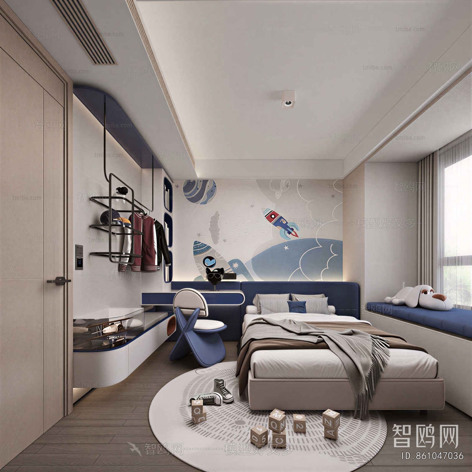 Modern Boy's Room And Son's Room
