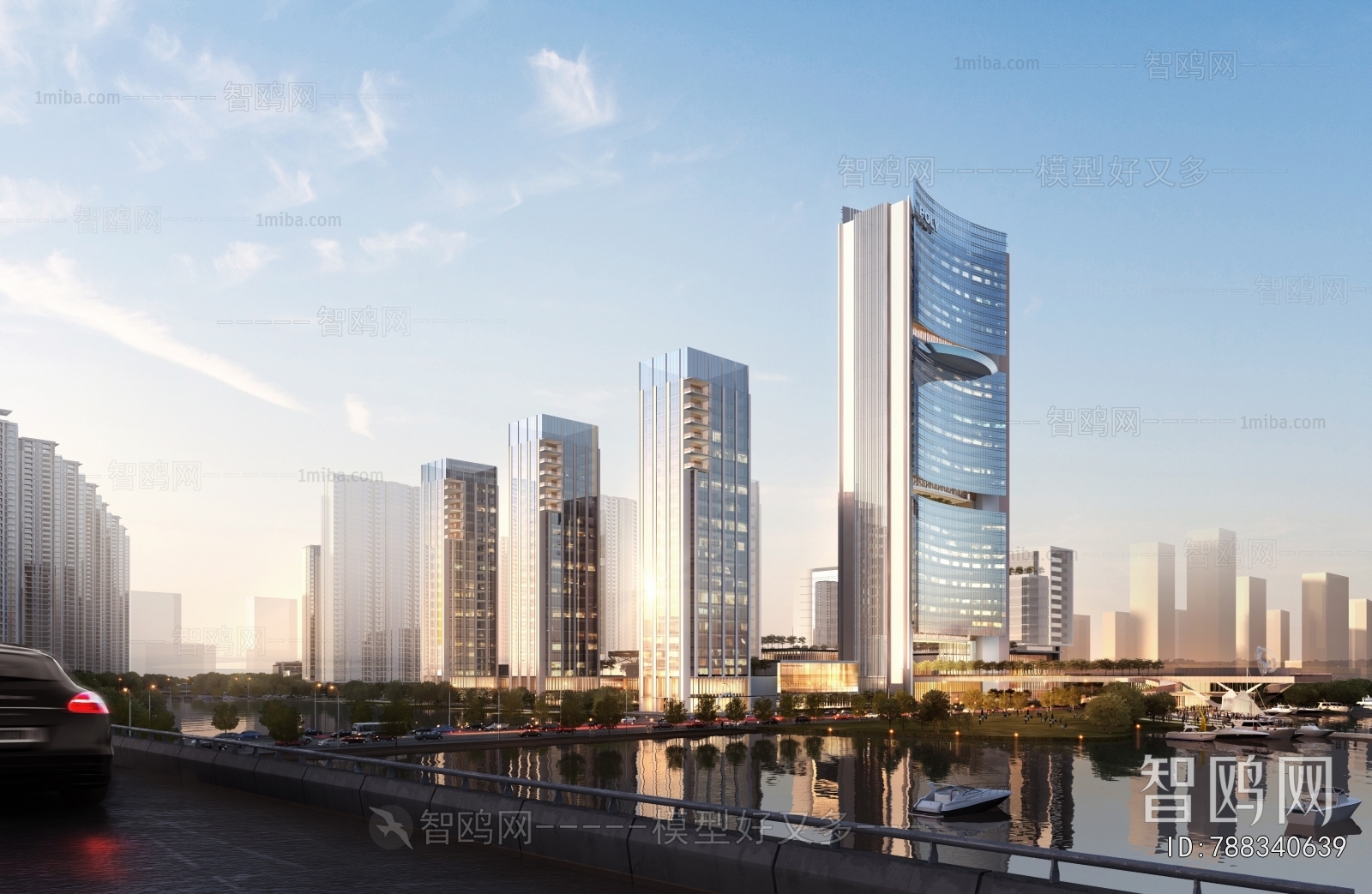 Modern Architectural Bird's-eye View Planning