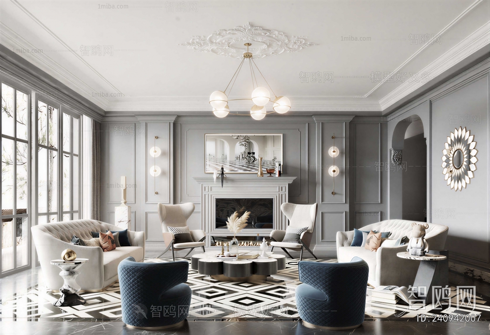 American Style A Living Room