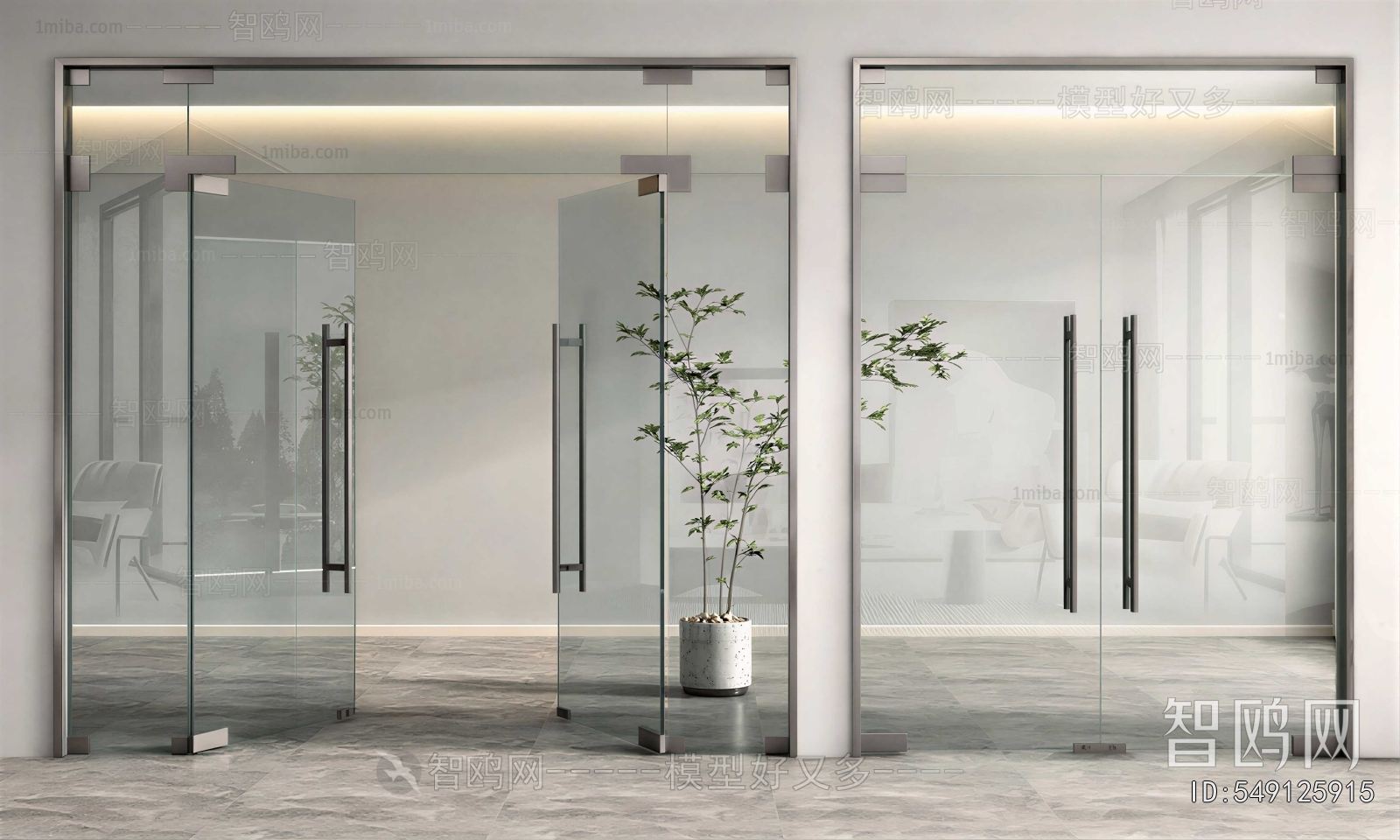 Modern Double Door