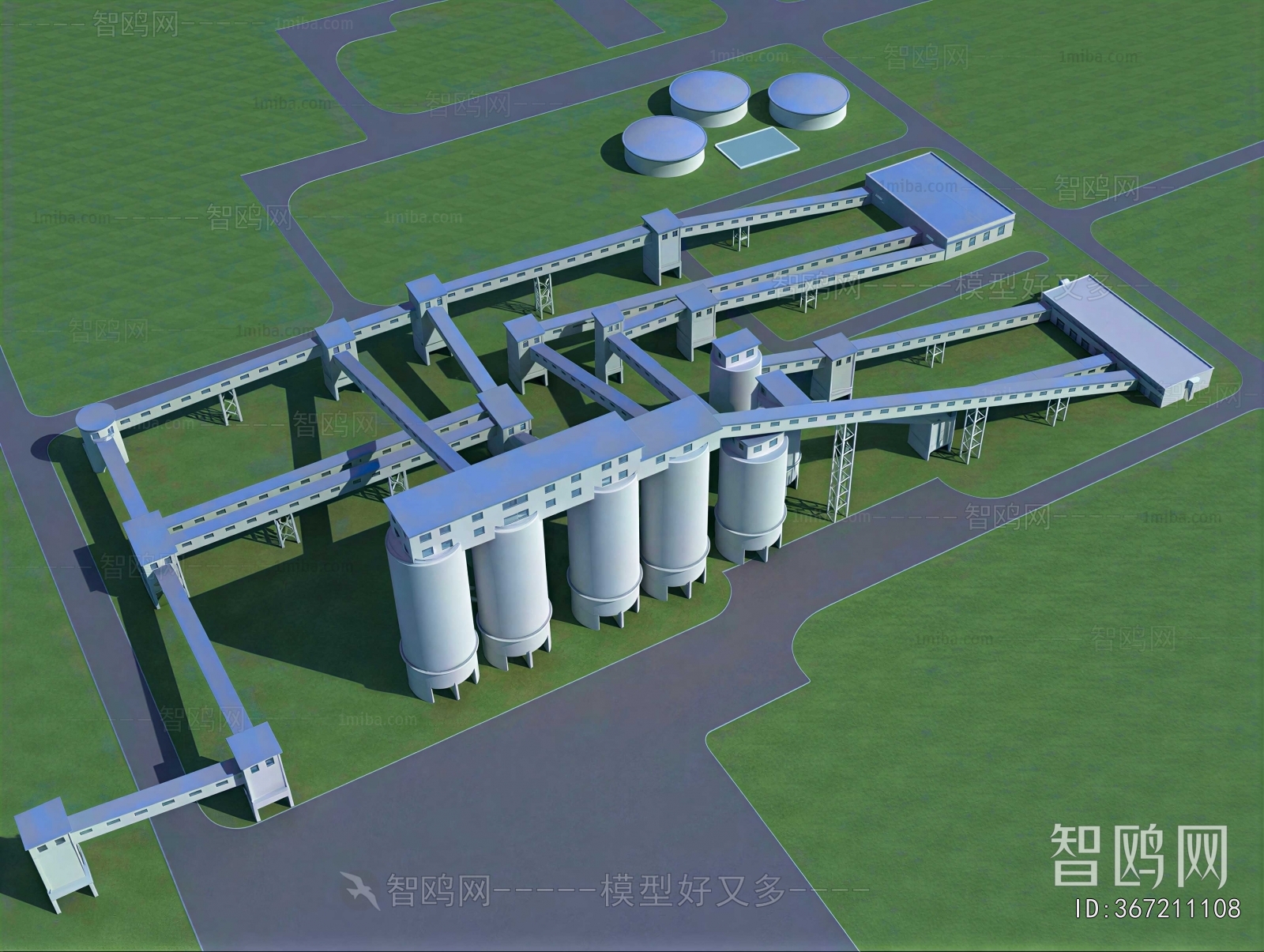 Modern Architectural Bird's-eye View Planning