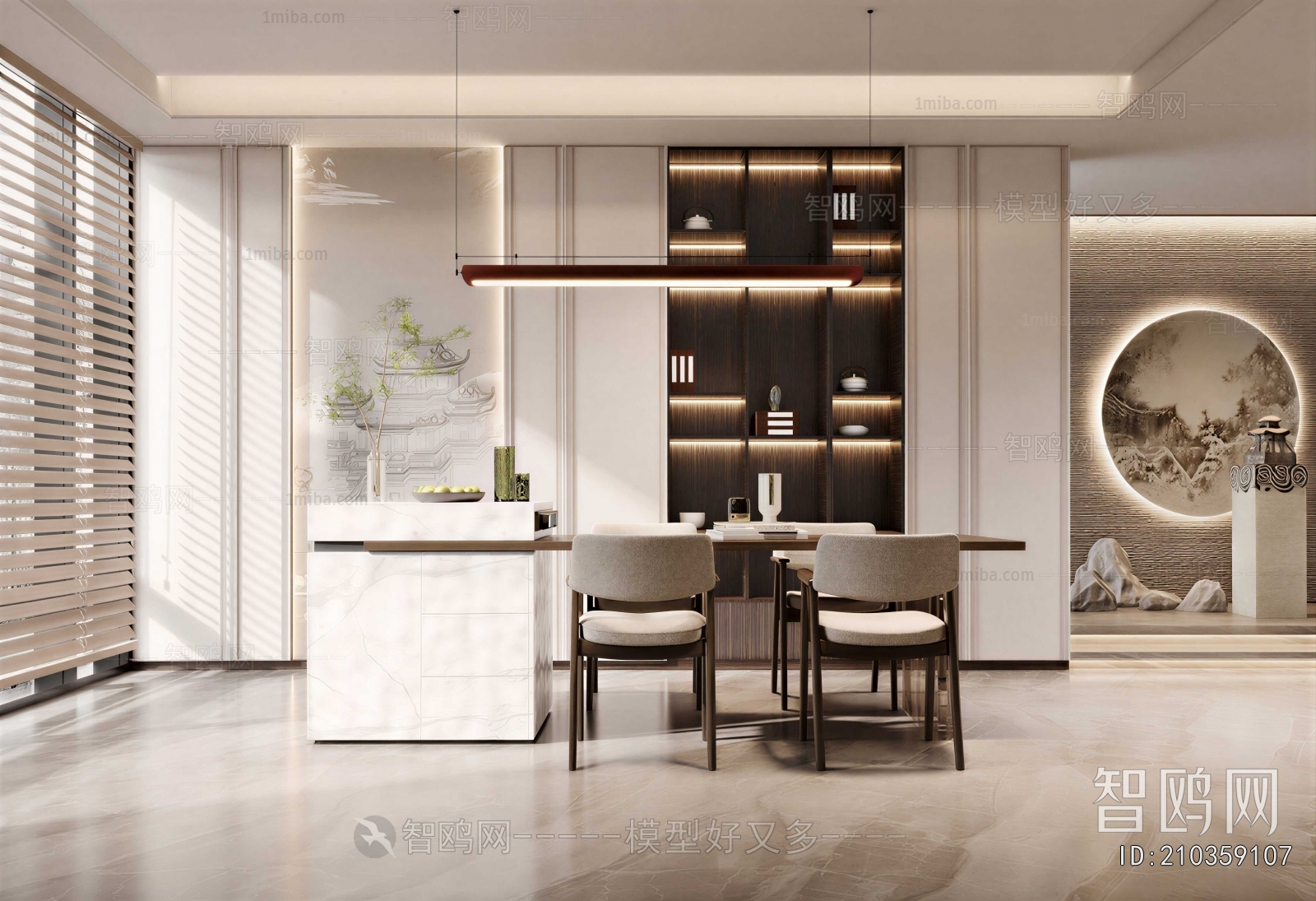 New Chinese Style Dining Room