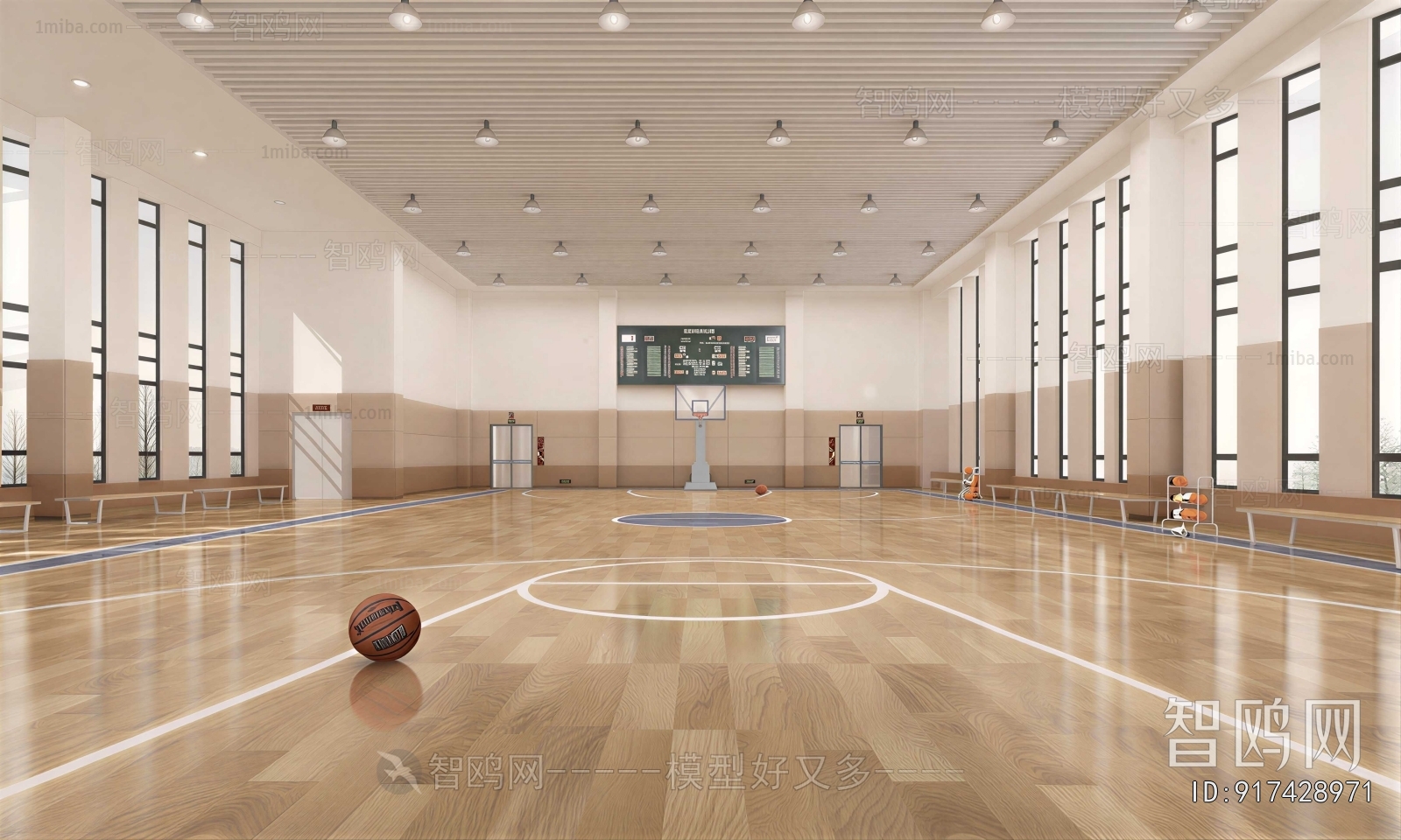 Modern Basketball Arena