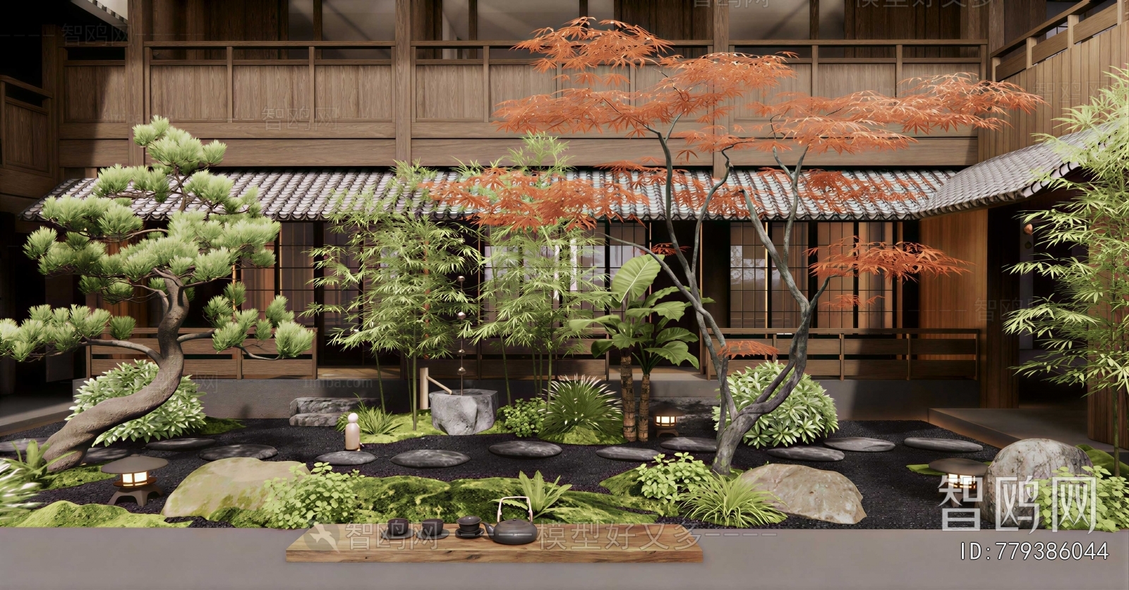 Japanese Style Courtyard/landscape