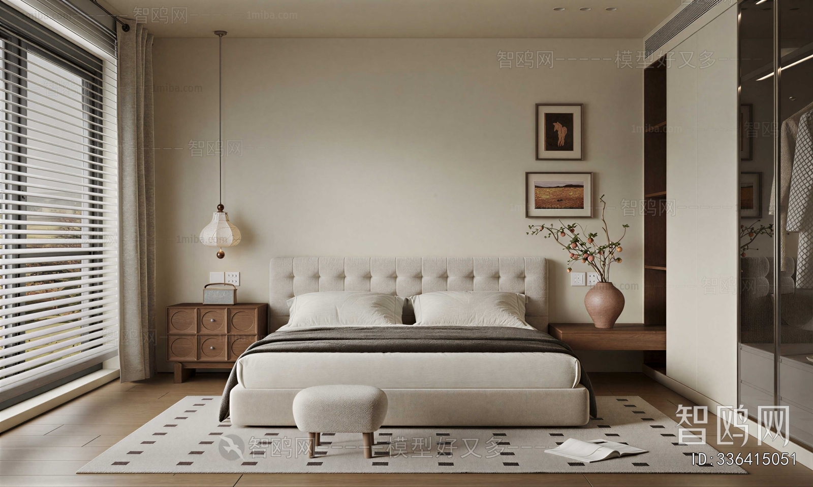 Wabi-sabi Style Bedroom