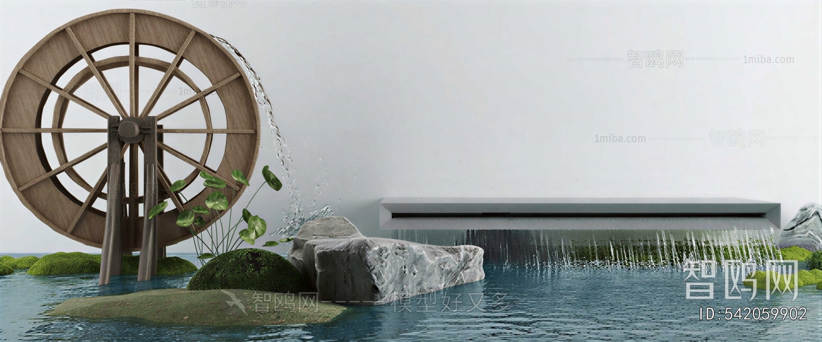 Modern Rockery Waterscape