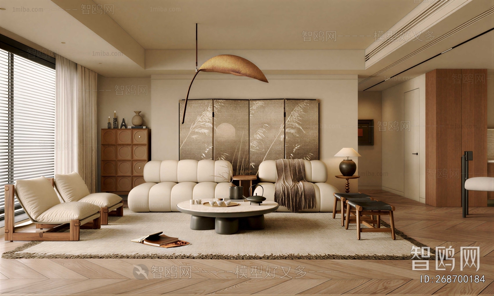 Wabi-sabi Style A Living Room