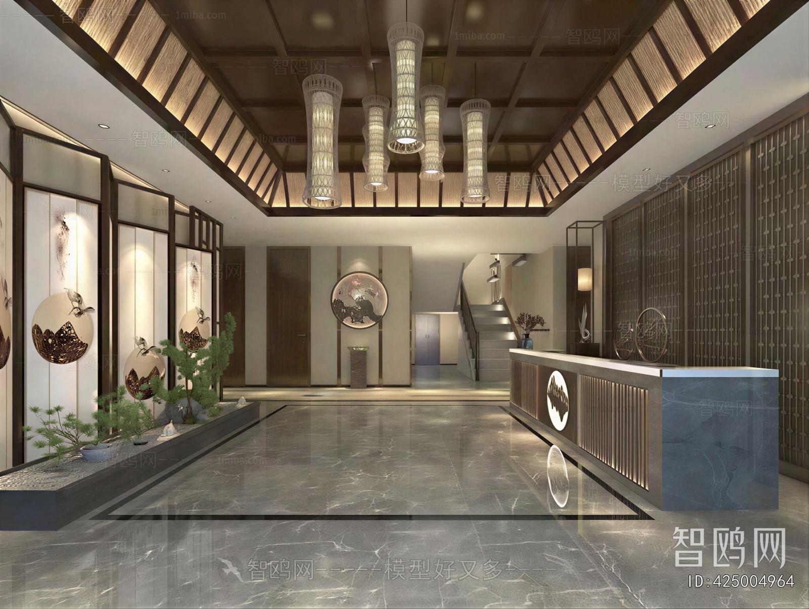 New Chinese Style Lobby Hall