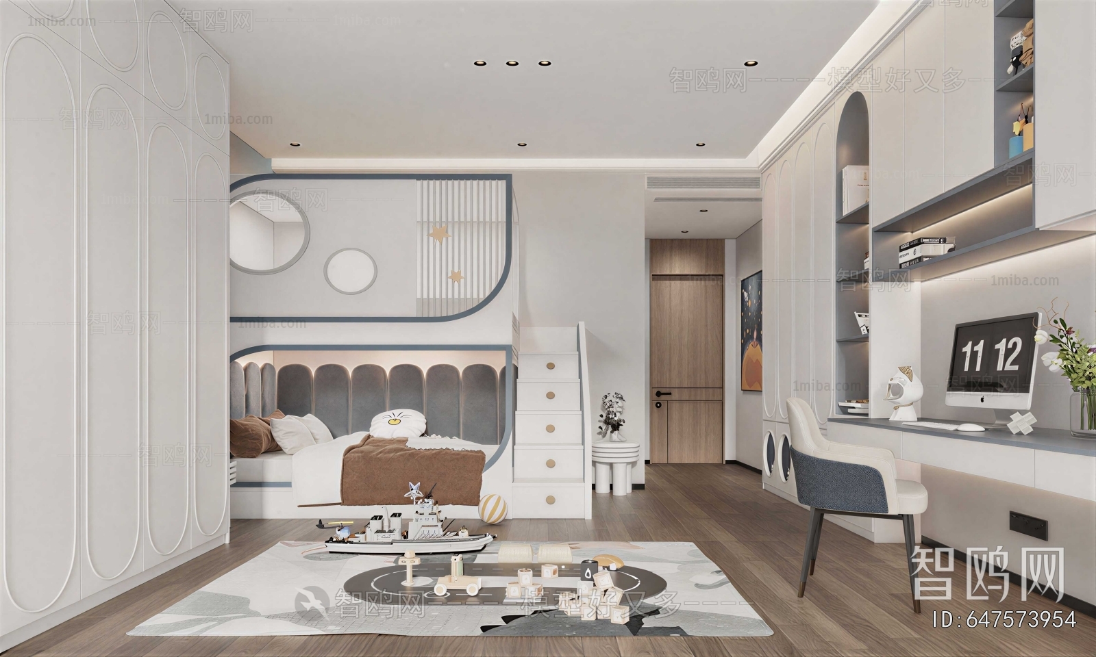Modern Boy's Room And Son's Room