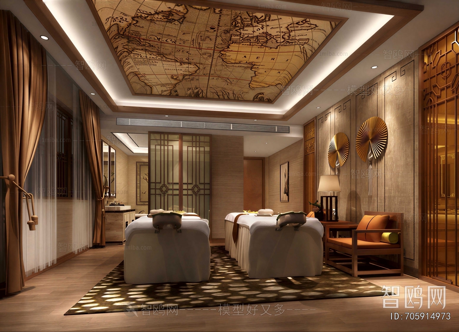 New Chinese Style Beauty/foot Bath Spa/ Bath Center