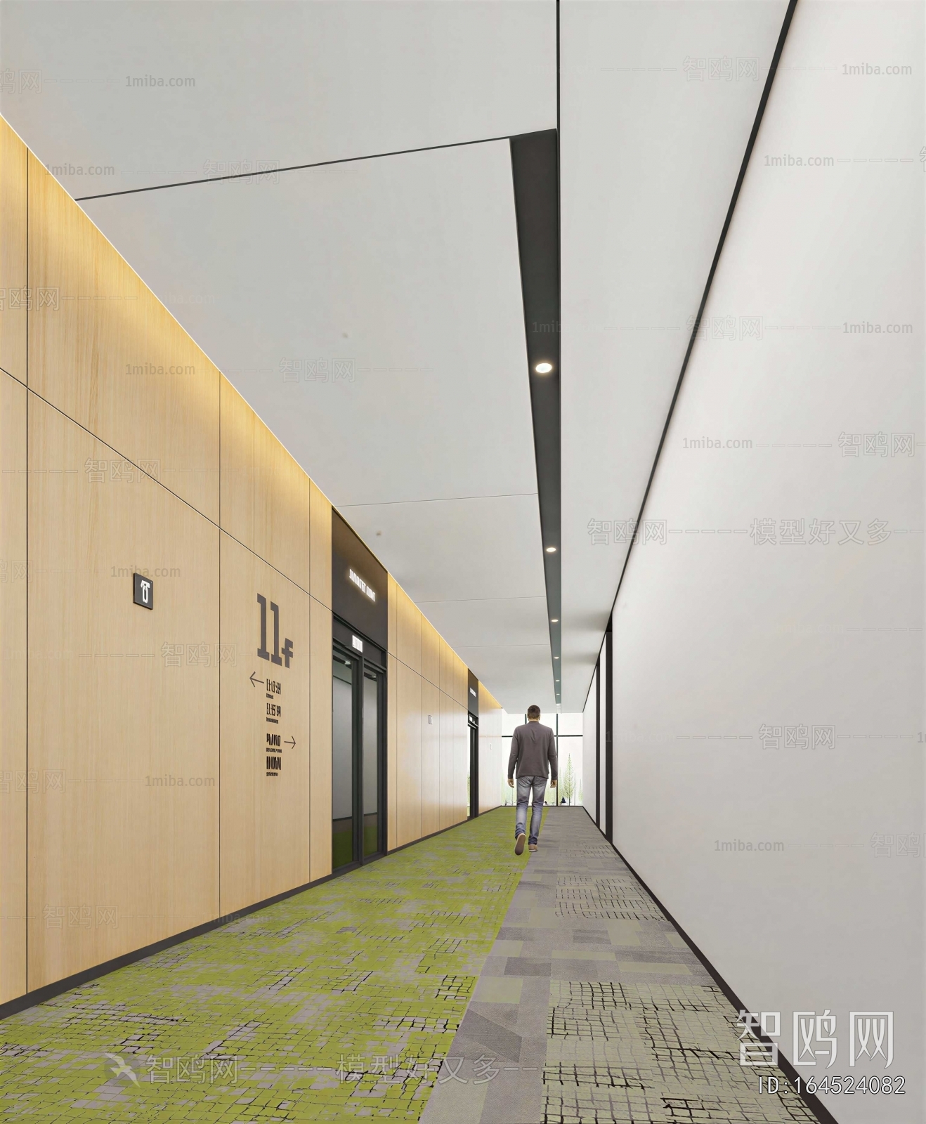 Modern Office Elevator Hall