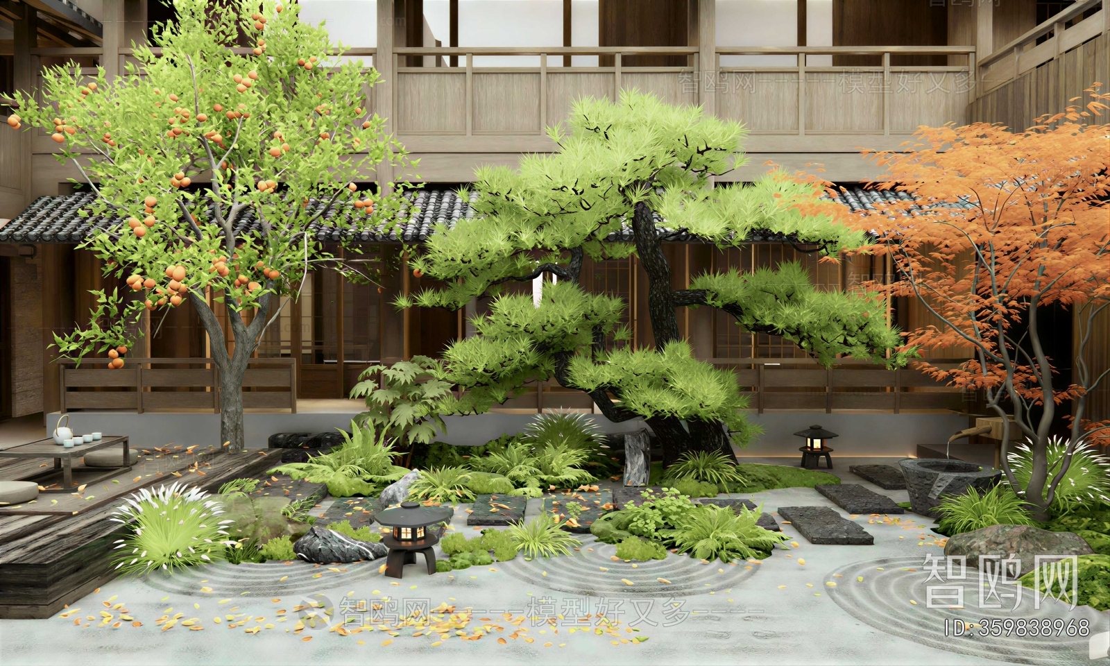 New Chinese Style Courtyard/landscape