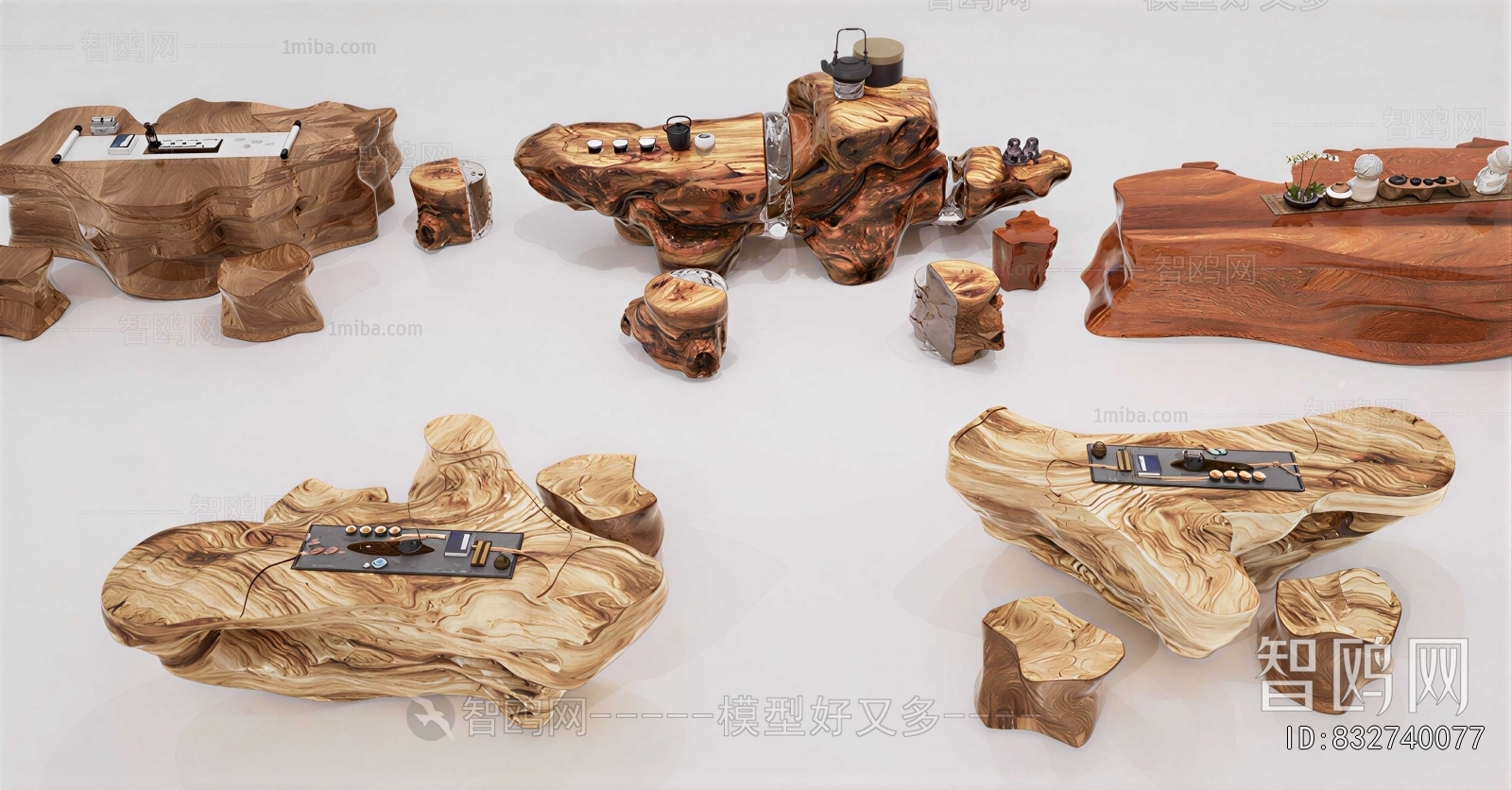 Chinese Style Tea Tables And Chairs