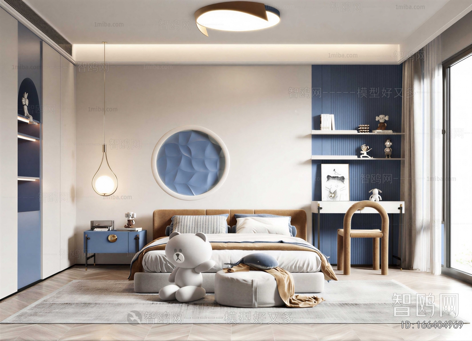 Modern Boy's Room And Son's Room