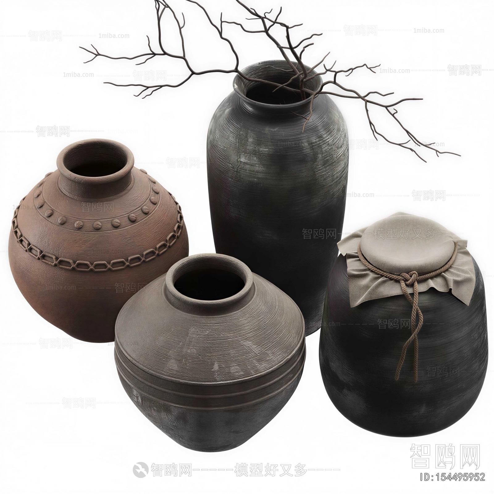 Wabi-sabi Style Clay Pot