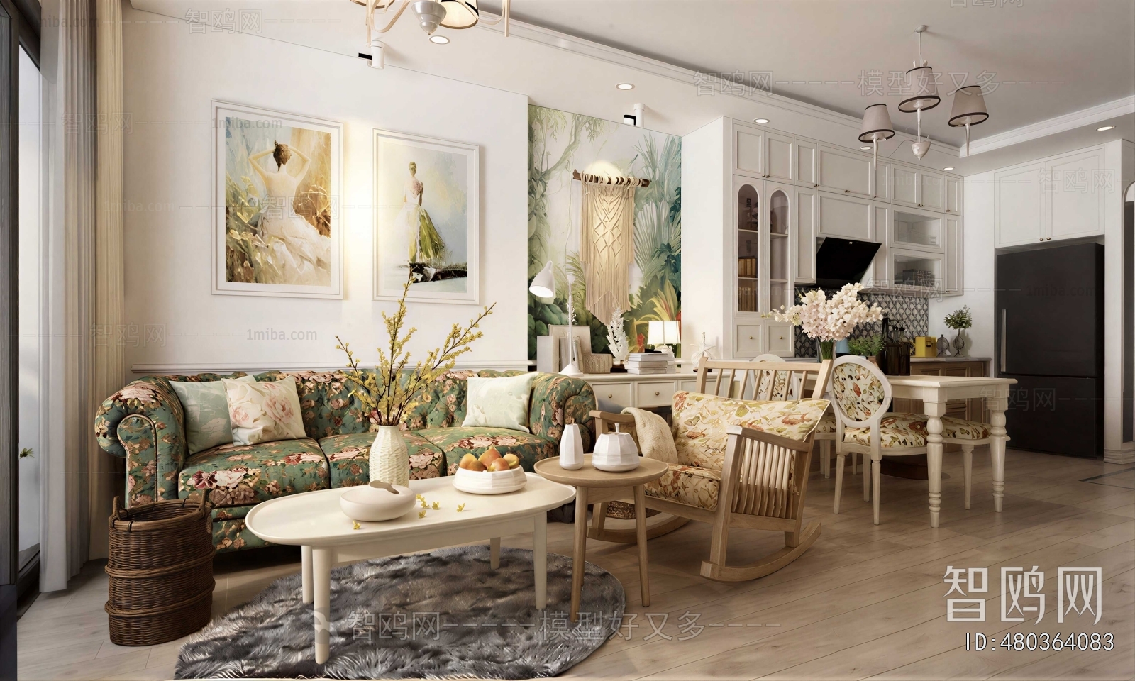 American Style A Living Room