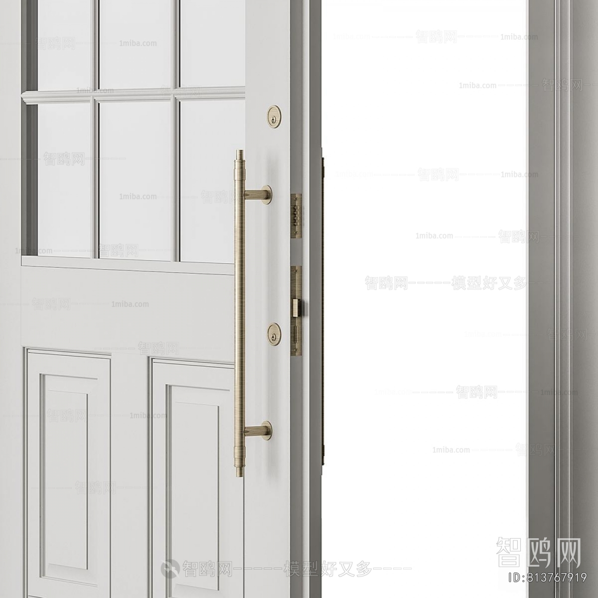 Simple European Style Single Door