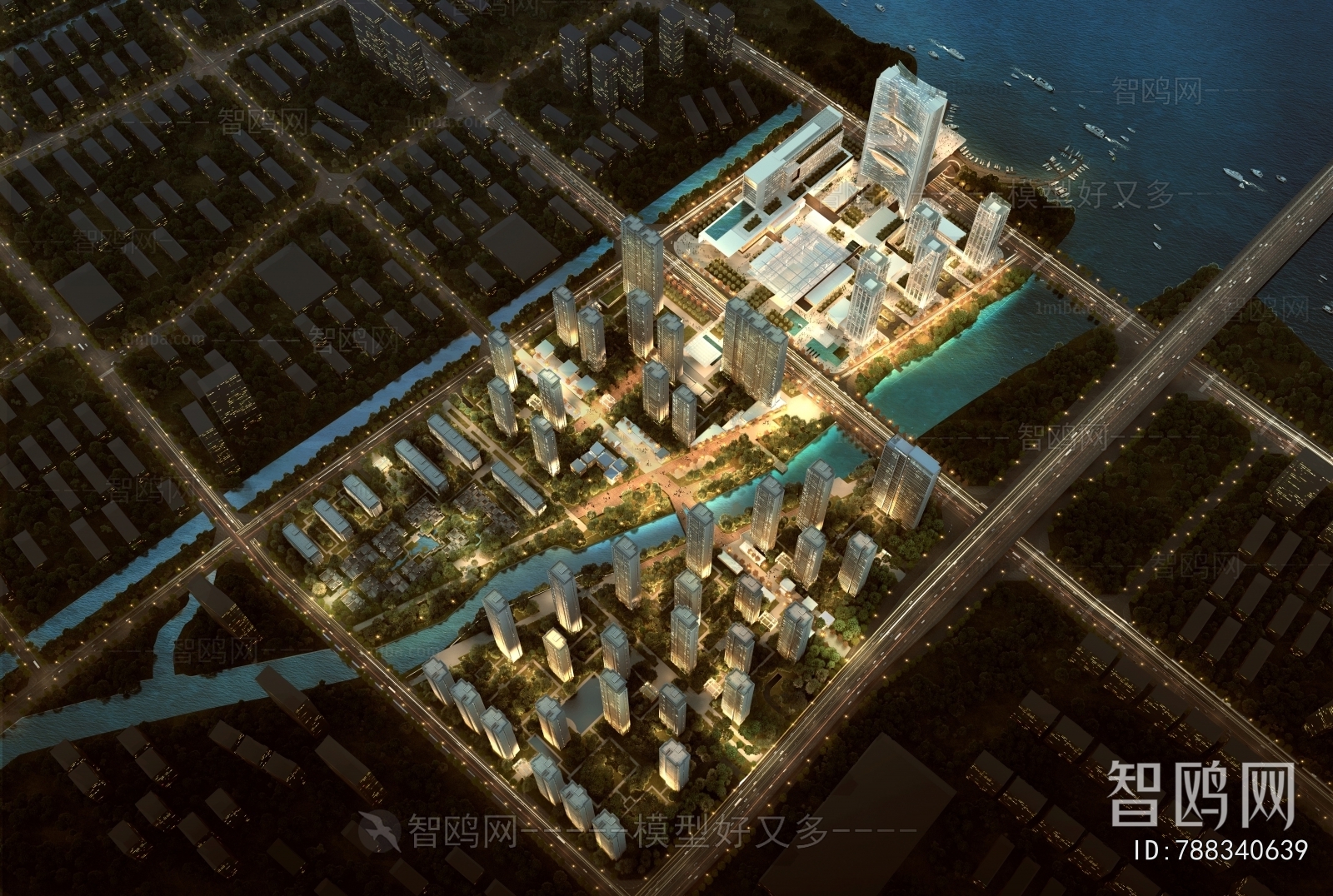 Modern Architectural Bird's-eye View Planning