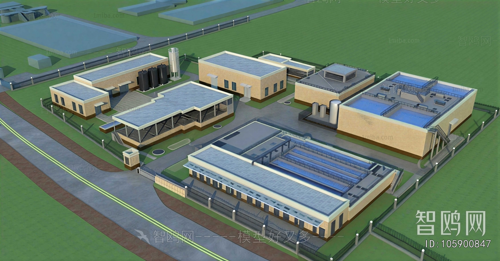 Modern Architectural Bird's-eye View Planning