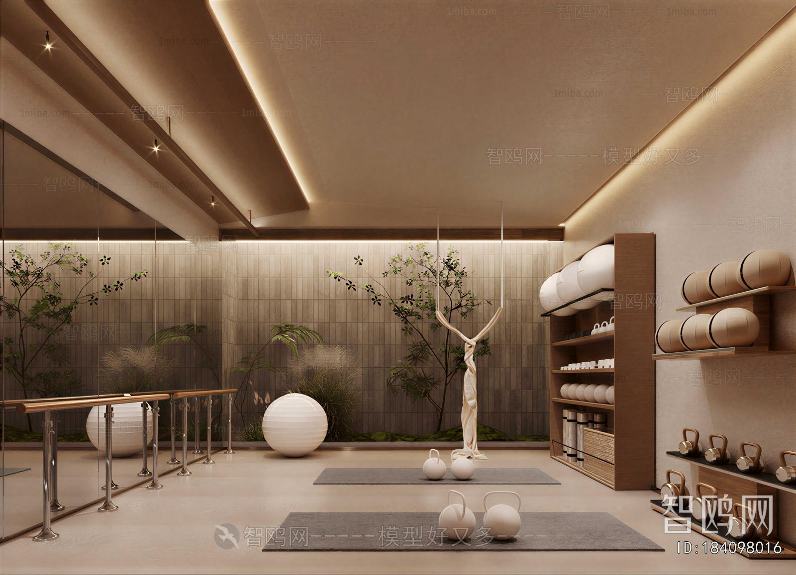 Modern Yoga Room