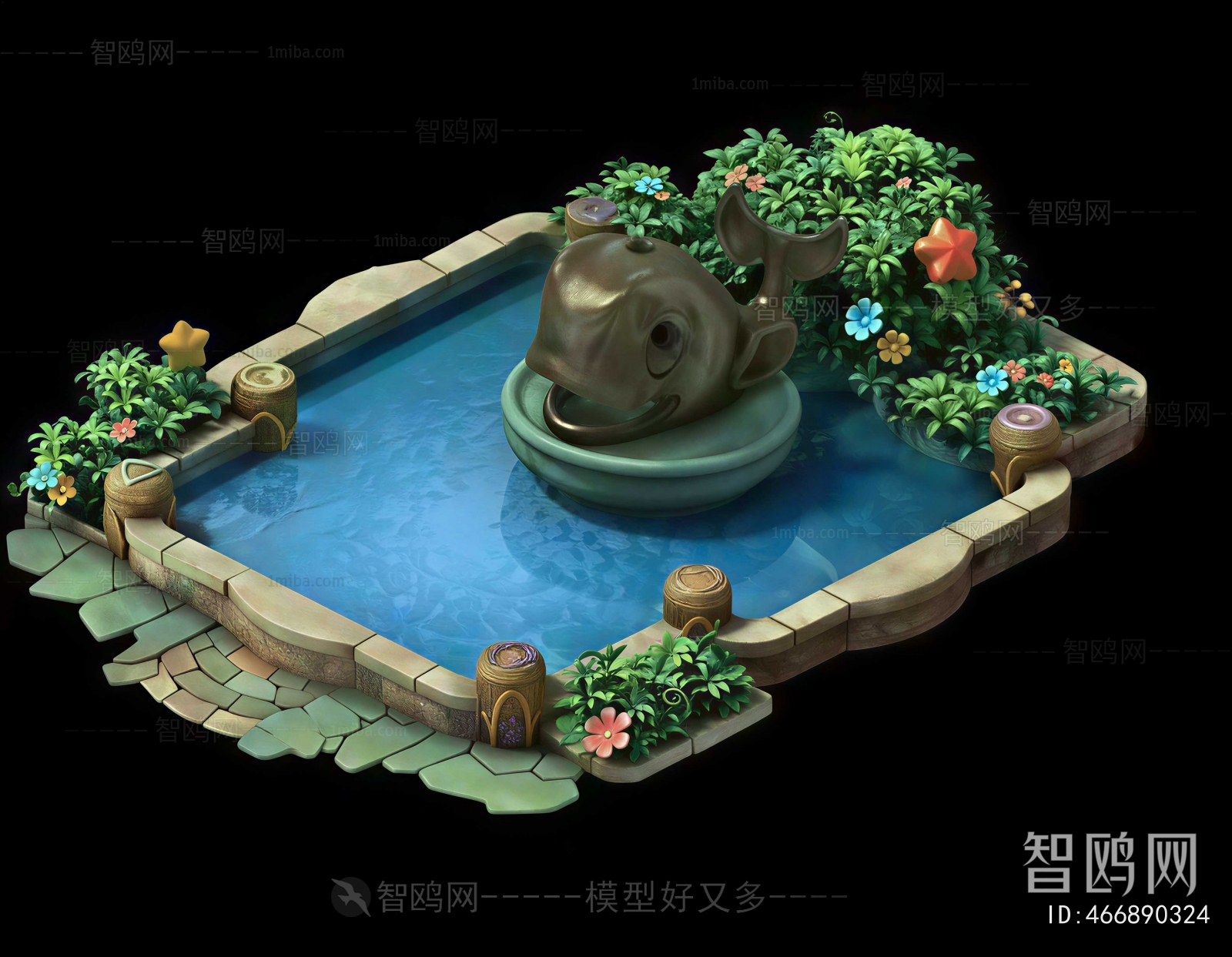 Modern Rockery Waterscape
