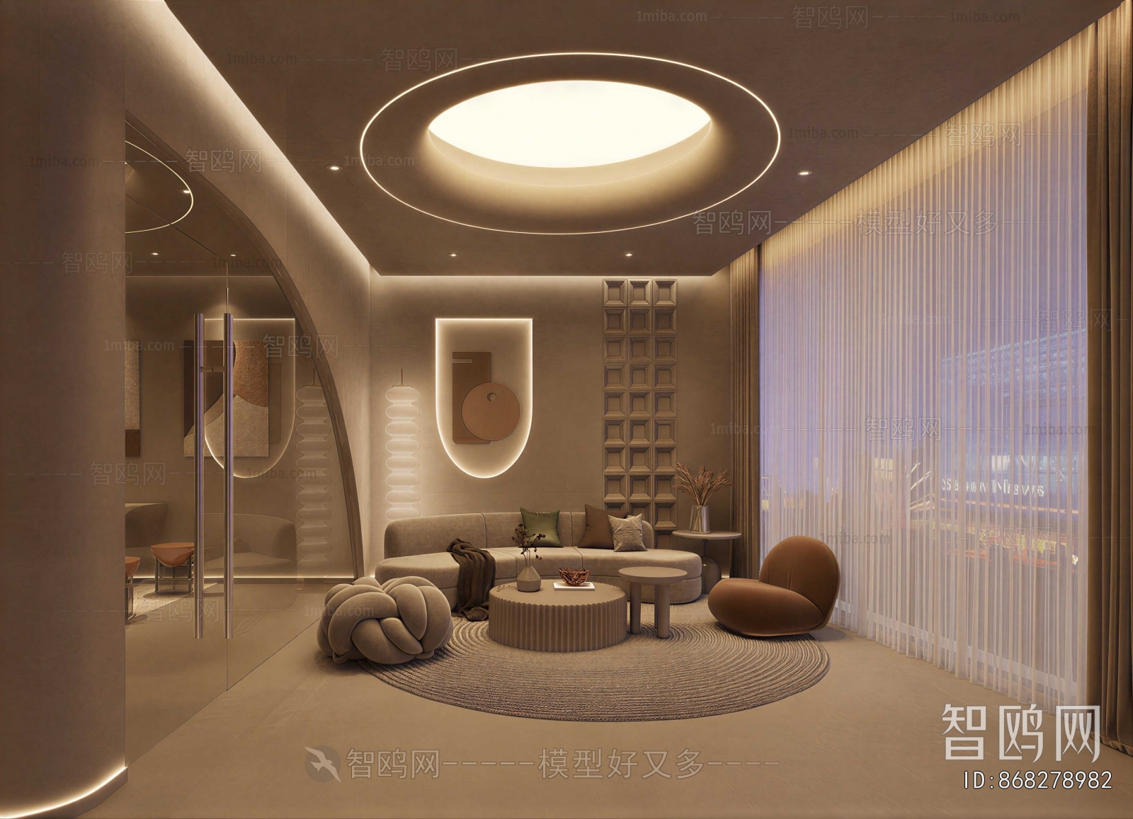 Wabi-sabi Style A Living Room