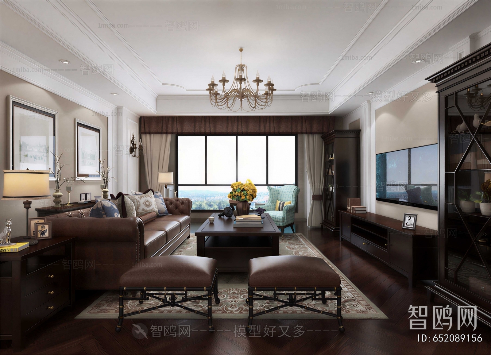 American Style A Living Room