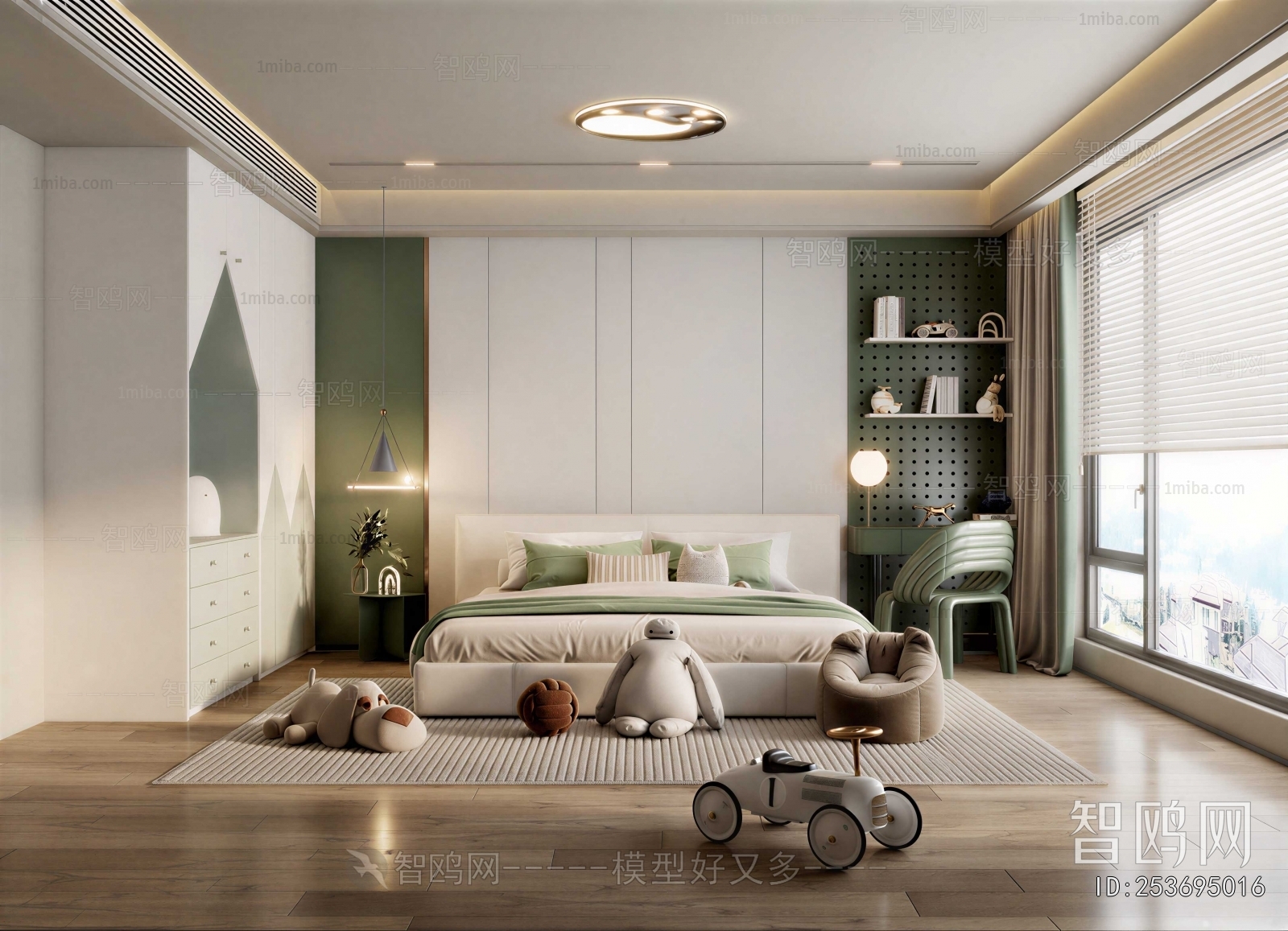 Modern Boy's Room And Son's Room