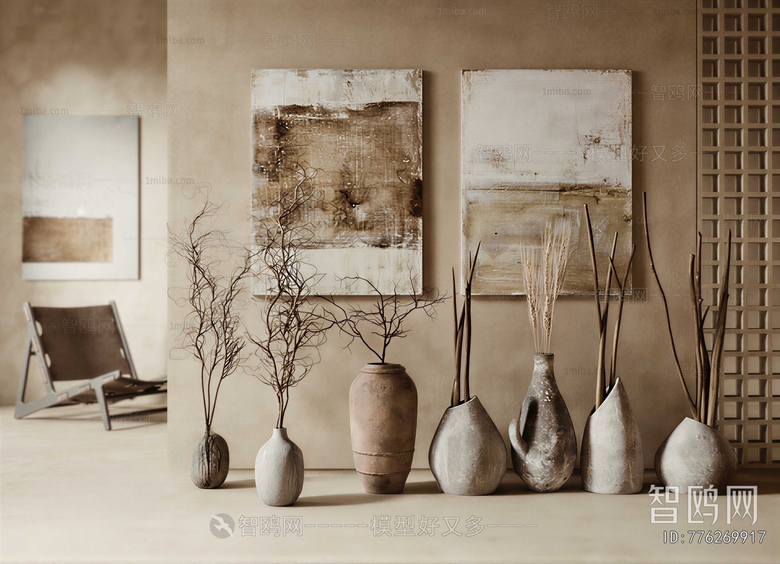 Wabi-sabi Style Clay Pot